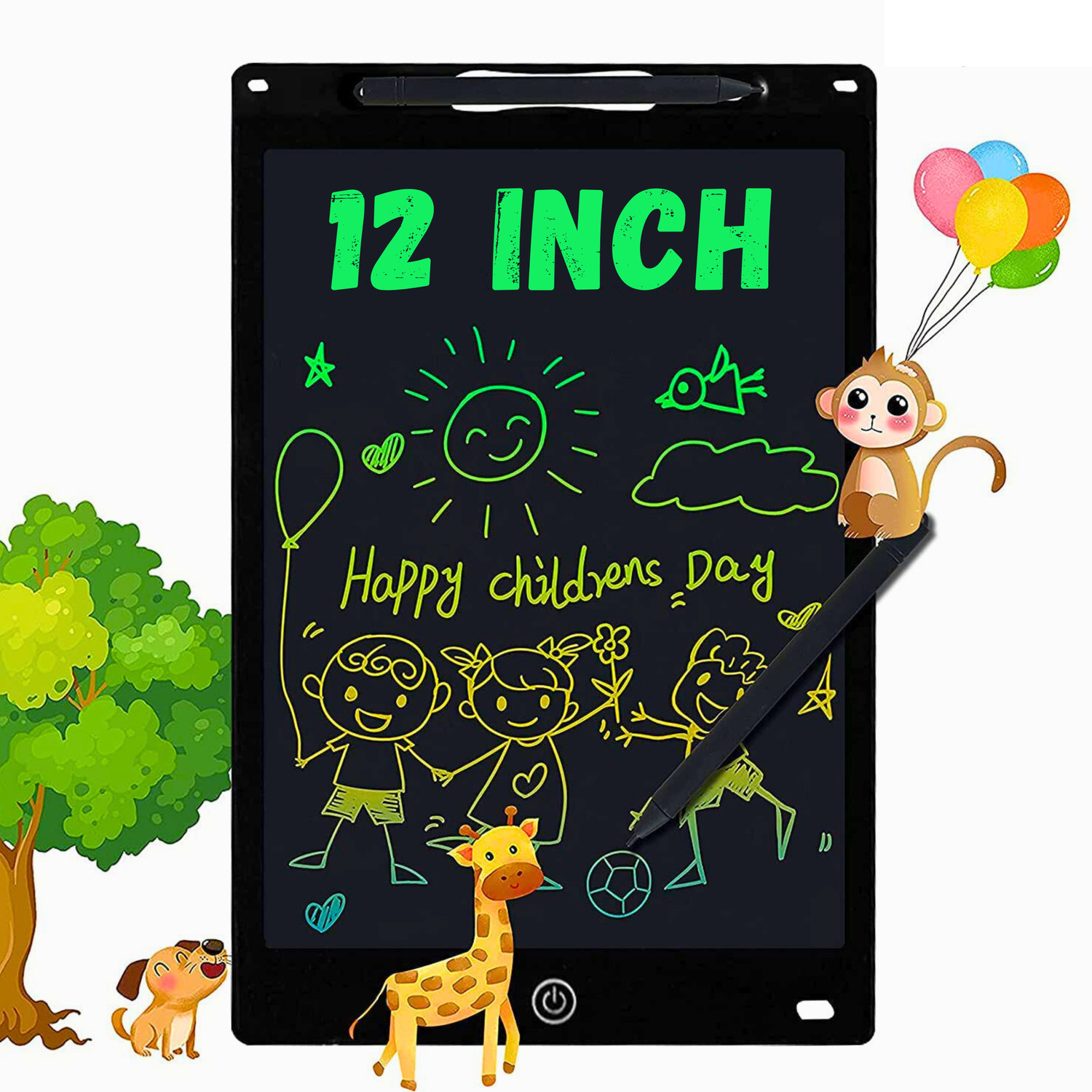 BeeDuck Writing Tablet 12 Inch Screen E Writing & Drawing Board Doodle Board for Kids