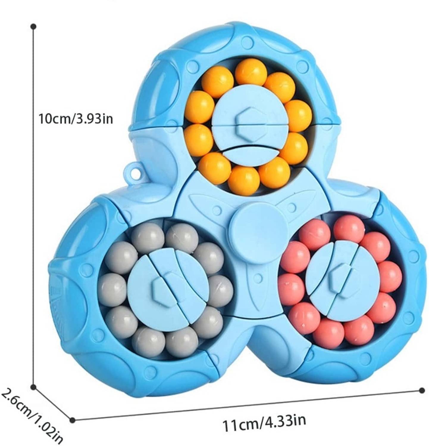 AQUATIDE Triangle Magic Bean Cube Spinner Puzzle Toy - Image 5
