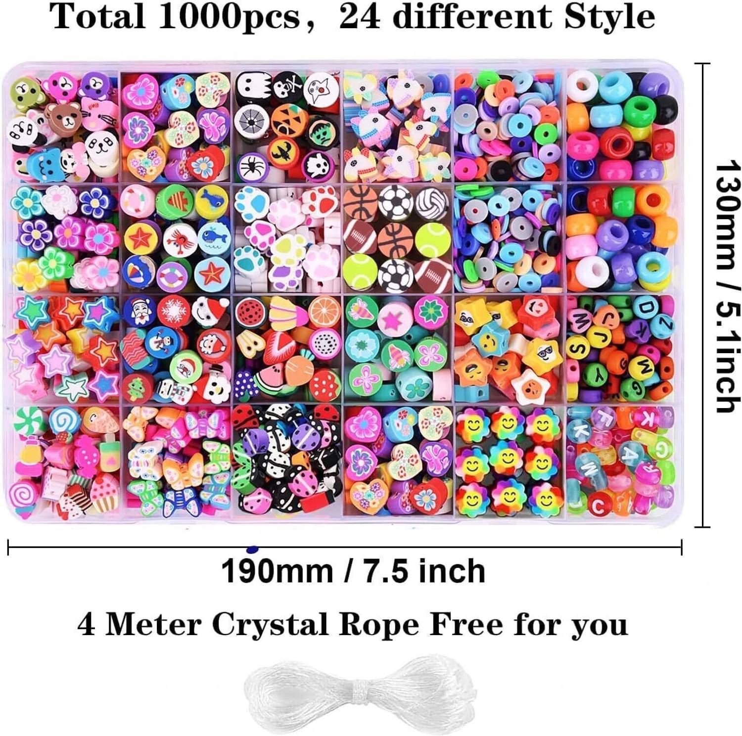 AORDEY Kids Jewelry Making Kit, Plastic Beads for Crafts, Unicorn Theme (Cute Charm)
