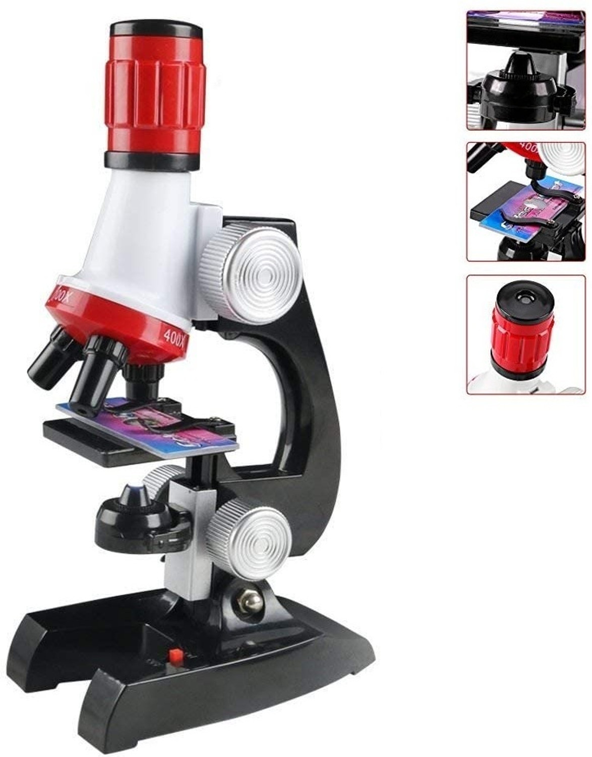 Image of Zuuluzrs Science Kits with Microscope Kit LED 100X 400X and 1200X Magnification LIMITED