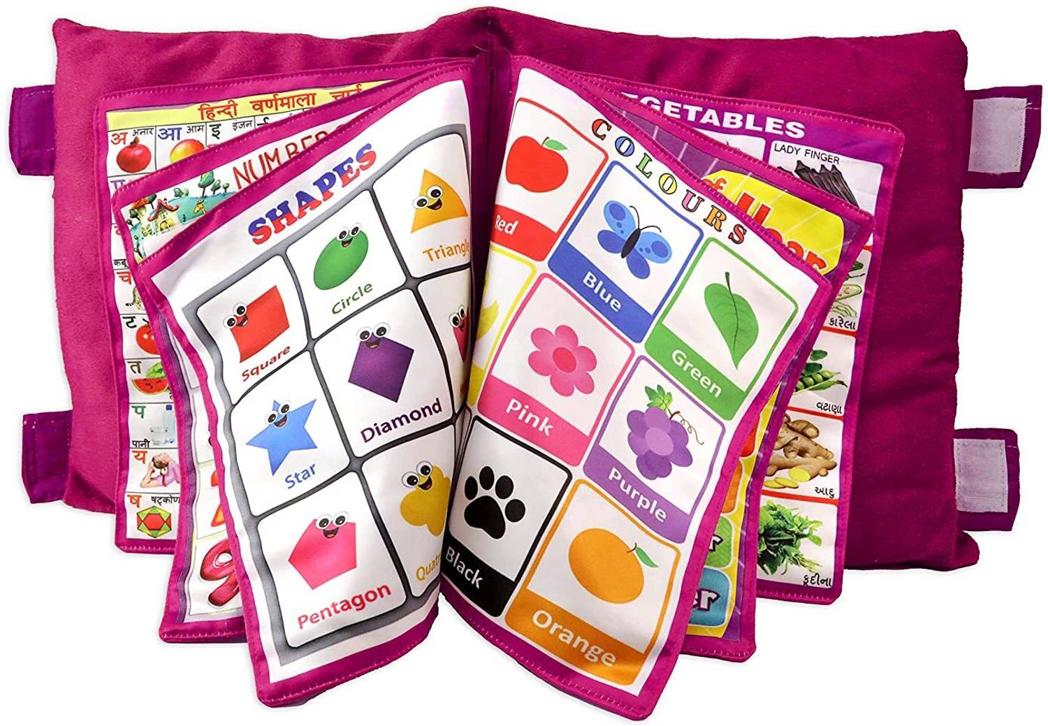 ADKD Kids Learning Pillow Cum Cloth Book (Pillow Design May Vary)