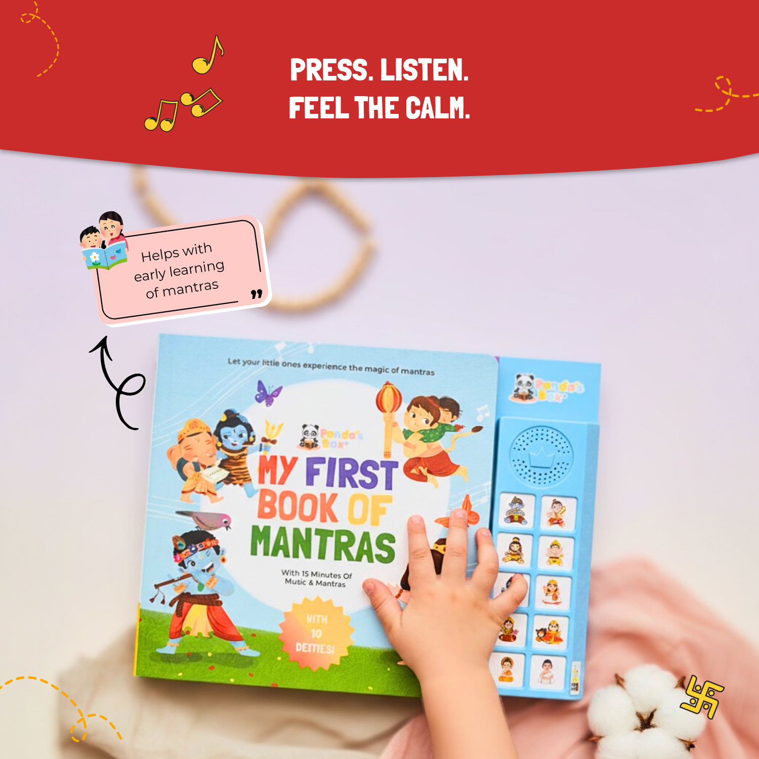 Image of Panda's Box My First Book of Mantras Interactive Musical Learning Book for Kids