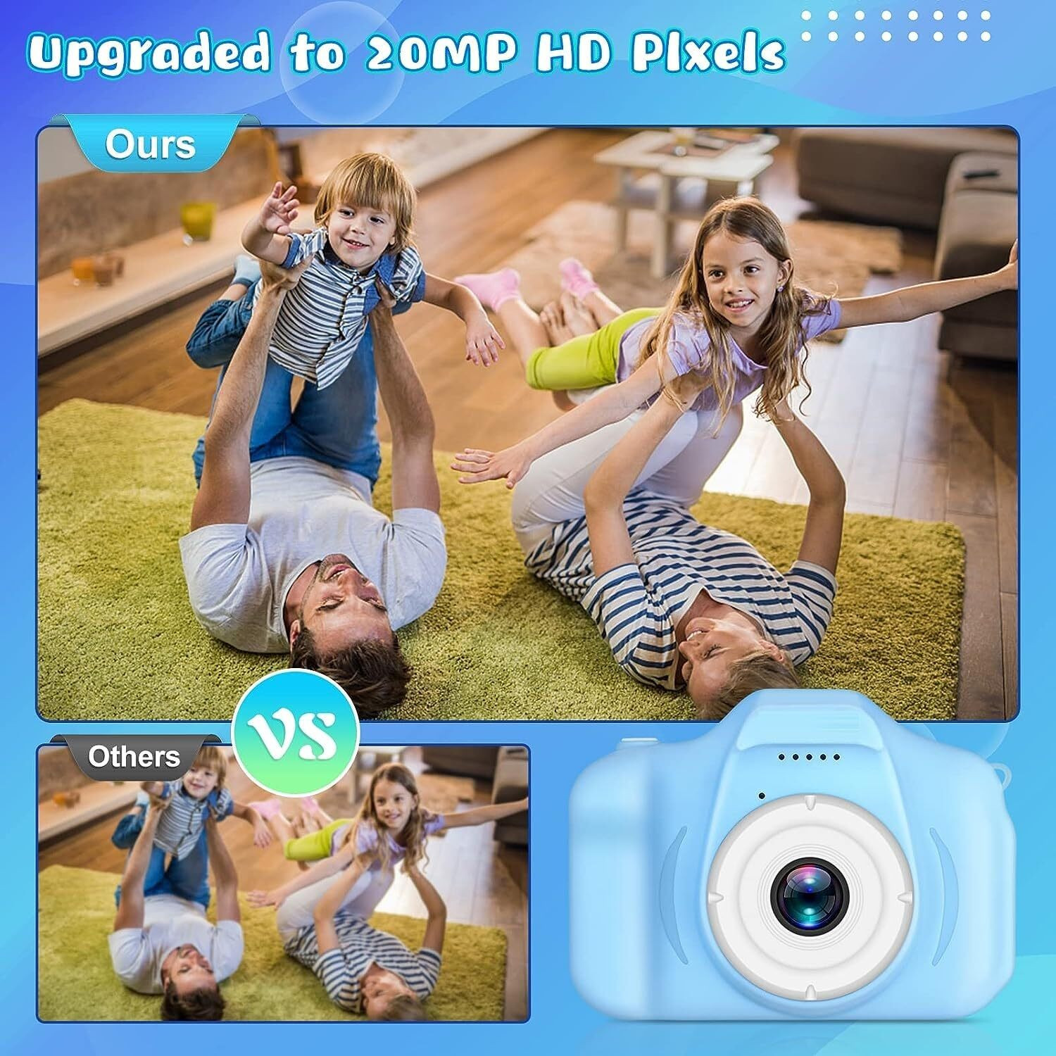 Image of TECNOLOGIA TOYS Digital Camera Birthday Gift for Kids Digital Video Camera for Toddler, Sports and Action Camera