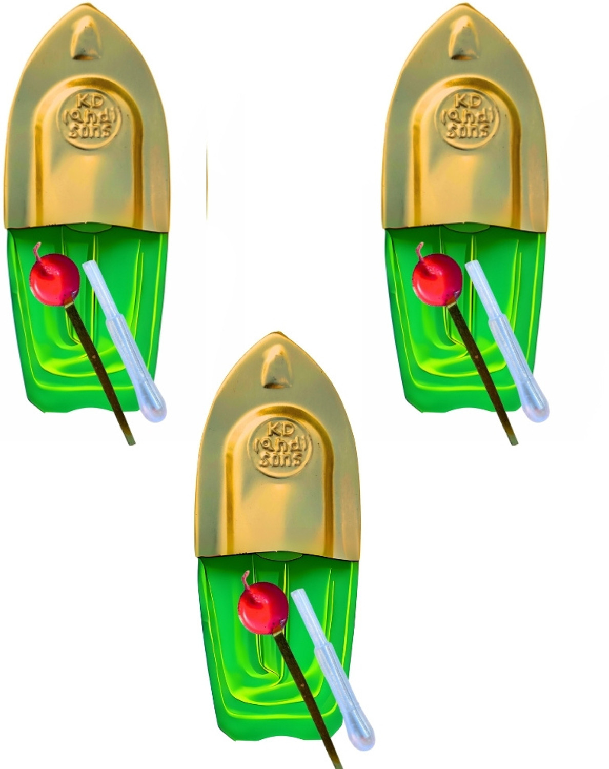 Image of kd and sons 3 pcs steam boat toy ||pop pop boat with free wax candle & dropper