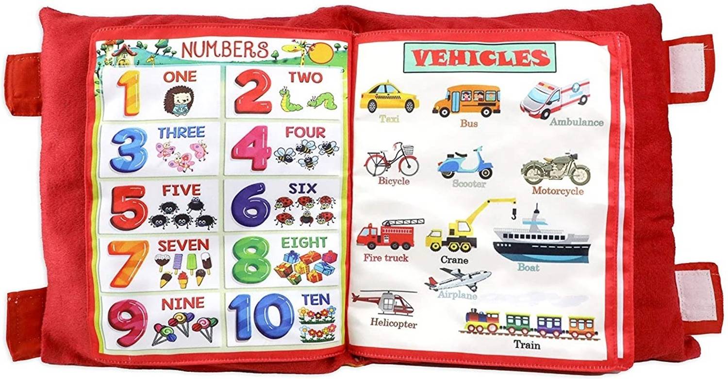 ADKD Kids Learning Pillow Cum Cloth Book (Pillow Design May Vary)
