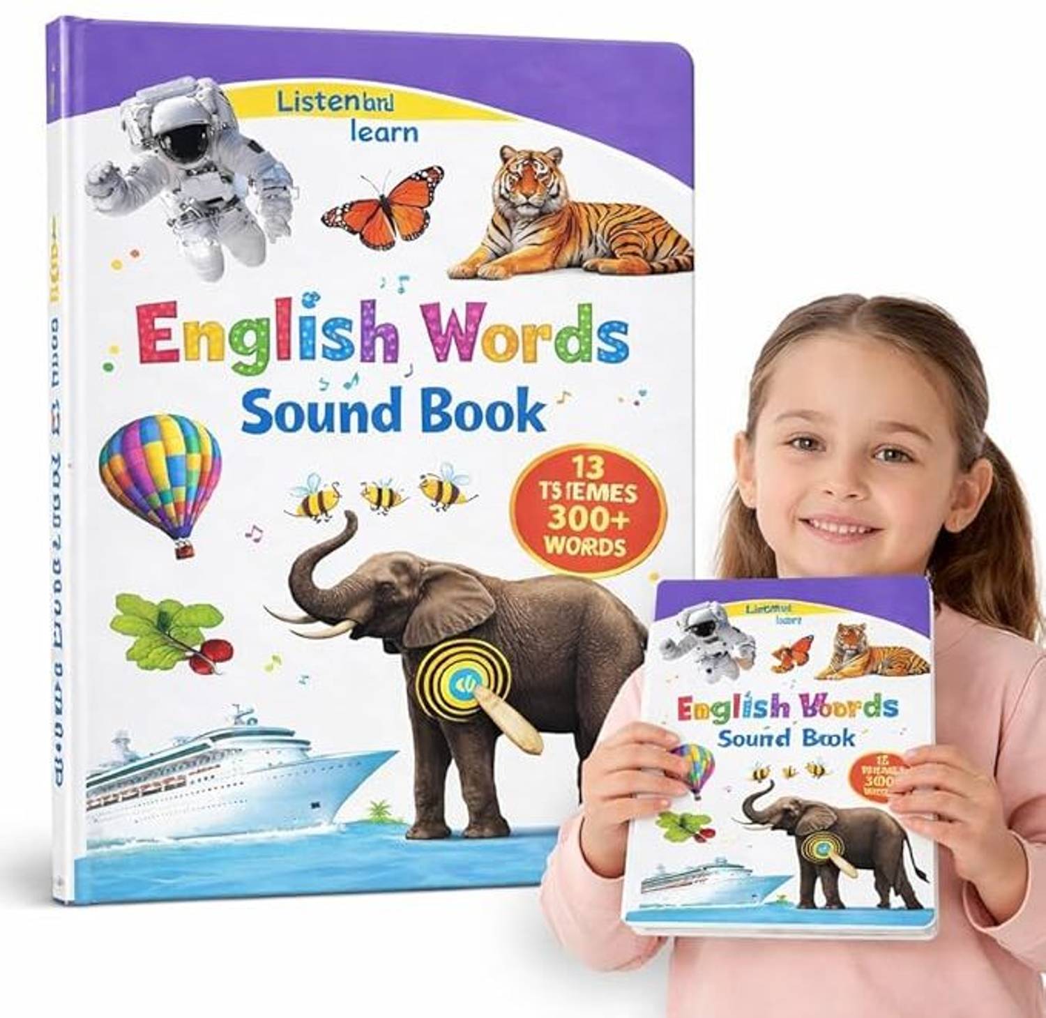 Braintastic English Words Sound Book for Kids | 13 Learning Themes