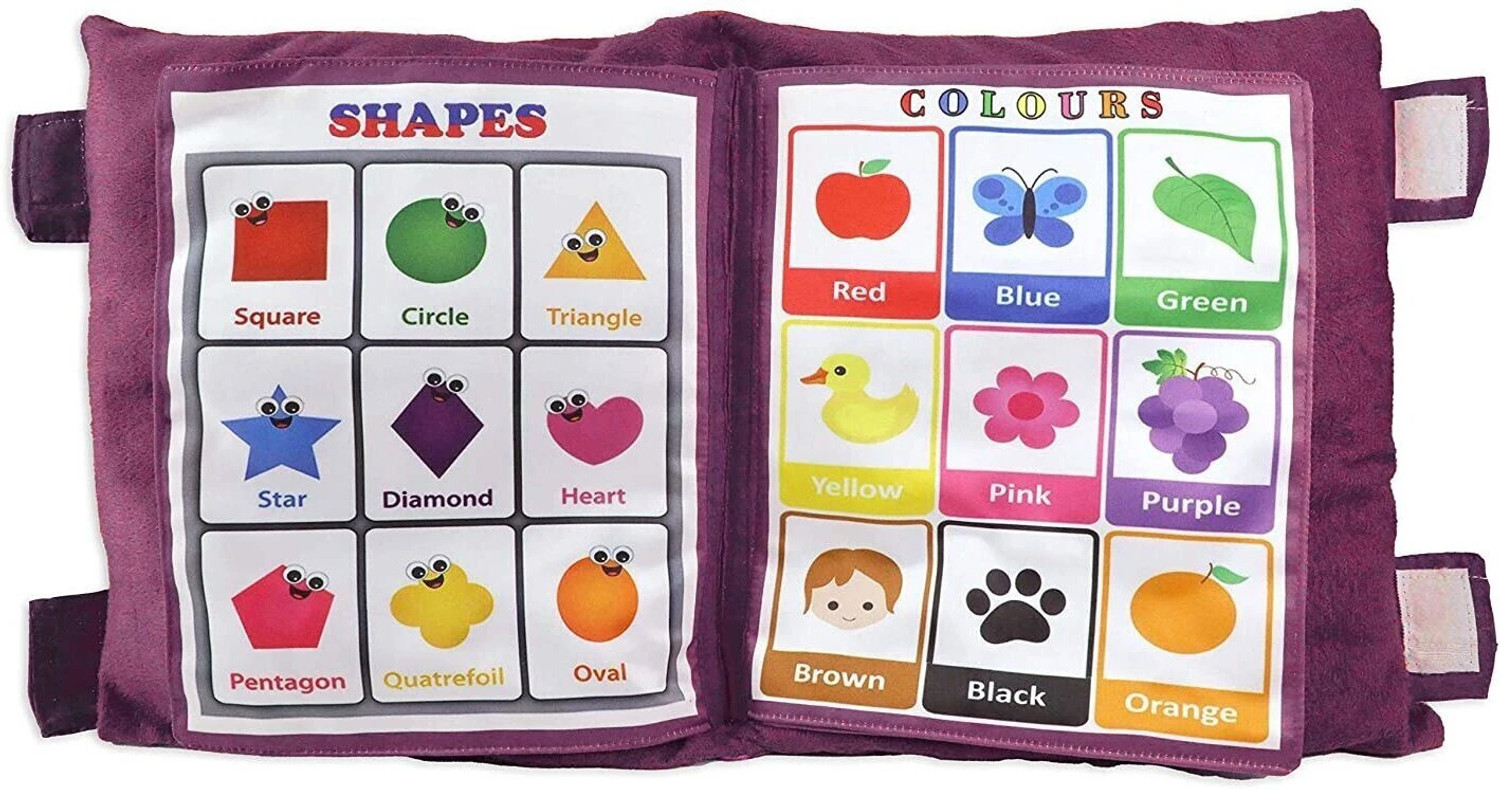 Image of himanshu tex Soft Pillow Book with English Alphabets,Numbers,Spellings for Playing Kids