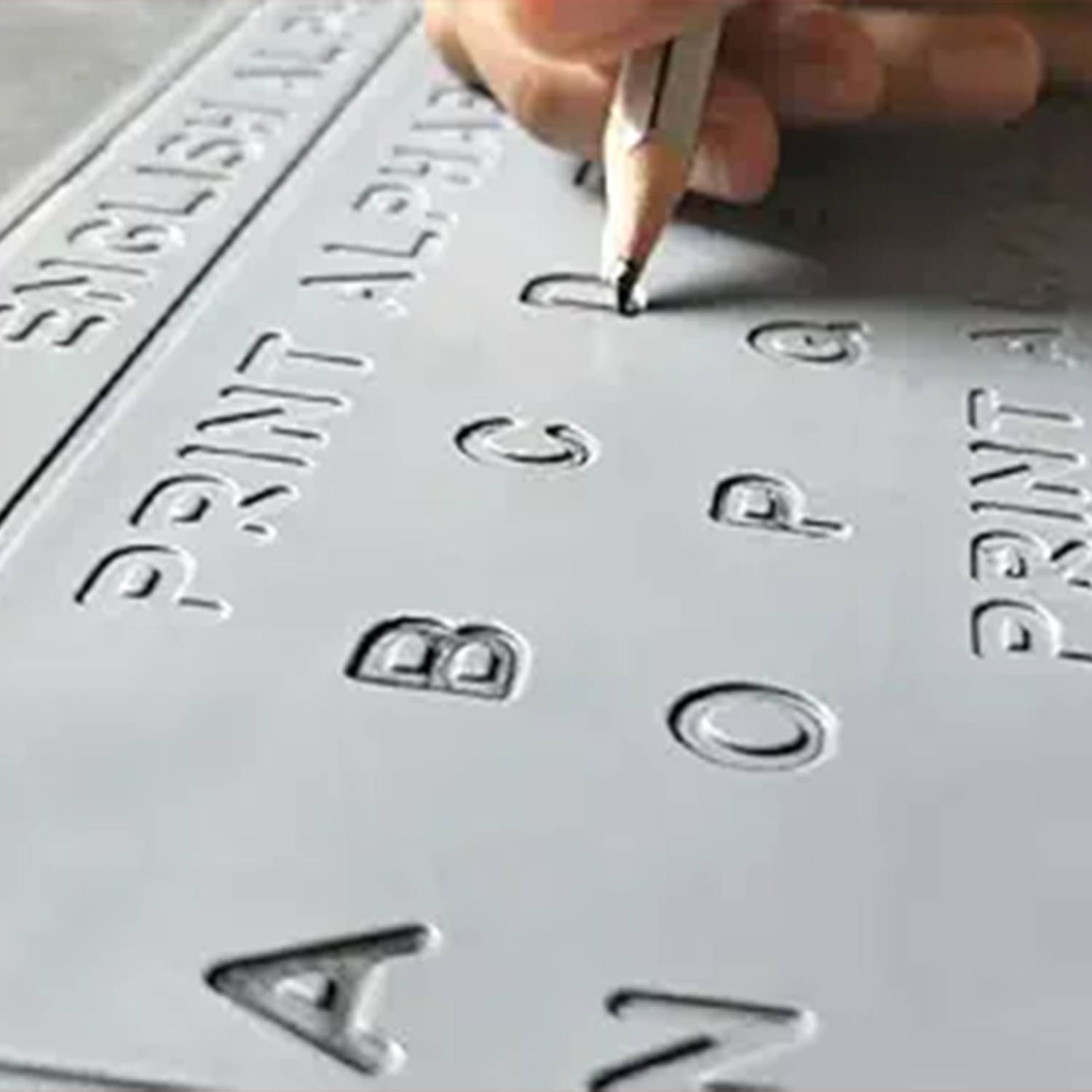 AKSHARABHYAS English Alphabet Tracing Slate With Letters In Grooves To Read&Trace With Pencil