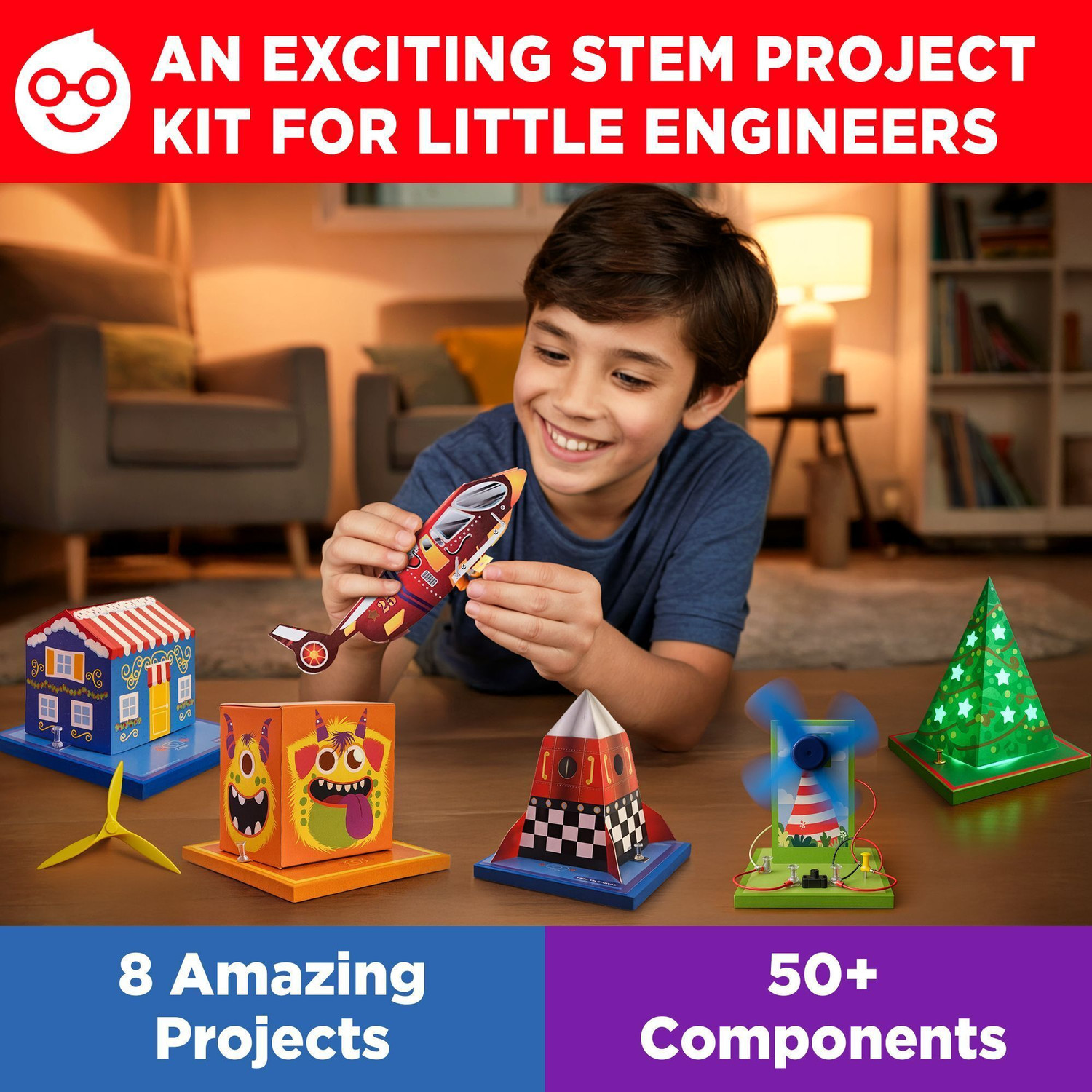 Image of Einstein Box Electricity Kit | Science Project Kit & Circuits | Toys for Kids Age 7-14 years