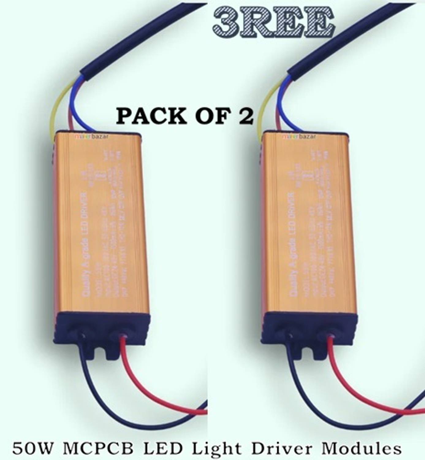3REE PREMIUM 50W 300 MAH MCPCB LED Light Driver Modules LED Driver
