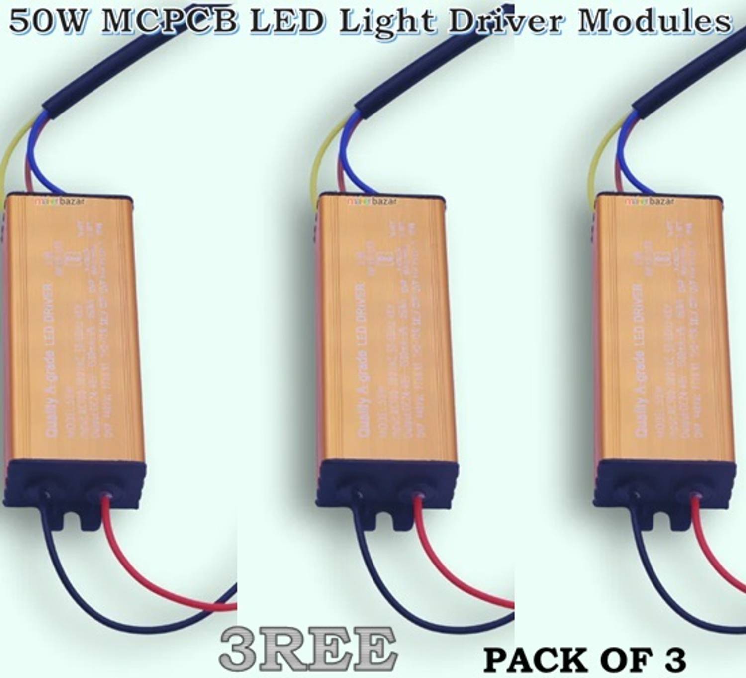 3REE HIGH QULITY 50W 300 MAH MCPCB LED Light Driver Modules LED Driver