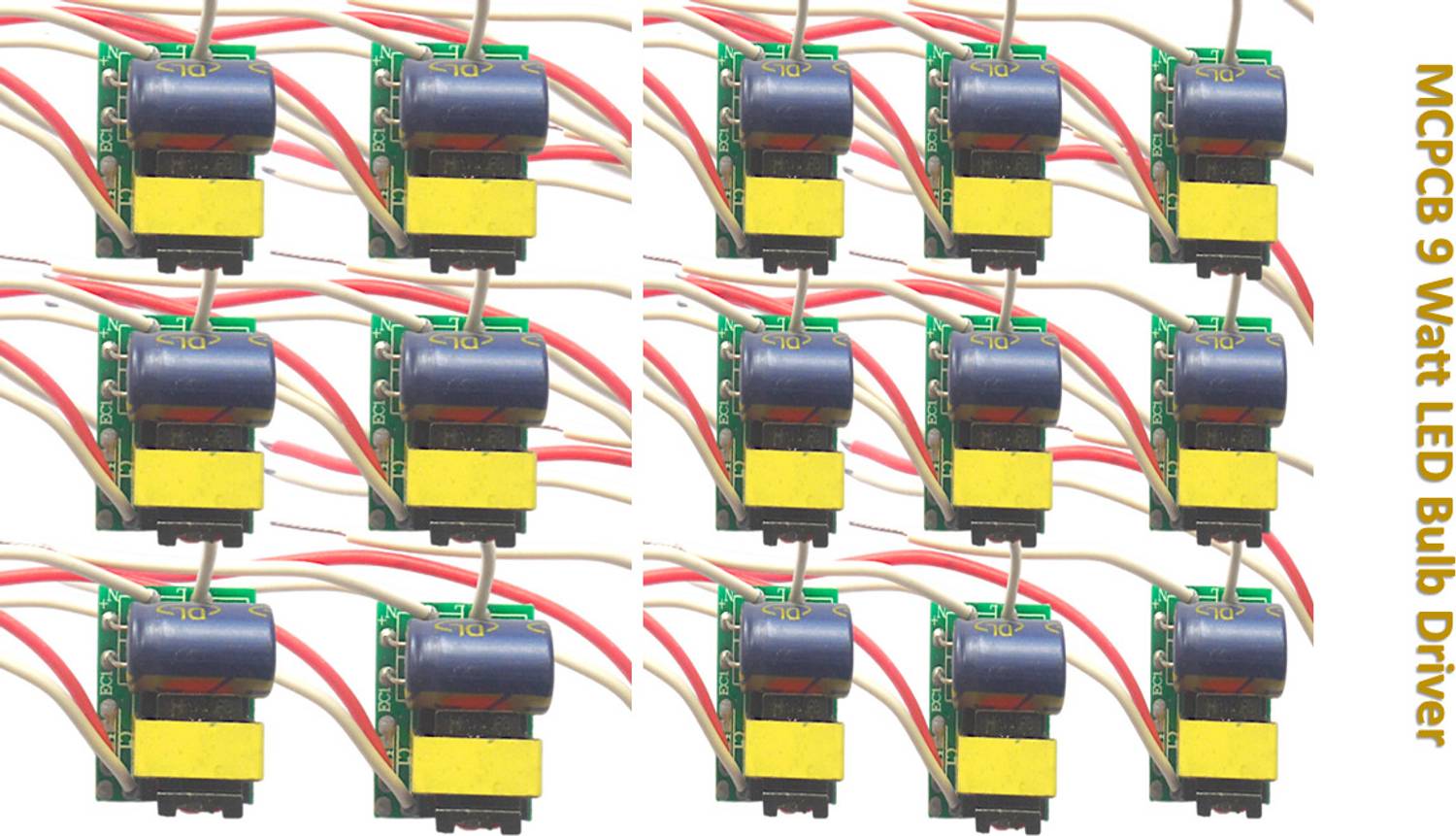 AVISRI MCPCB 9 Watt LED Bulb Driver (15 Units) LED Driver