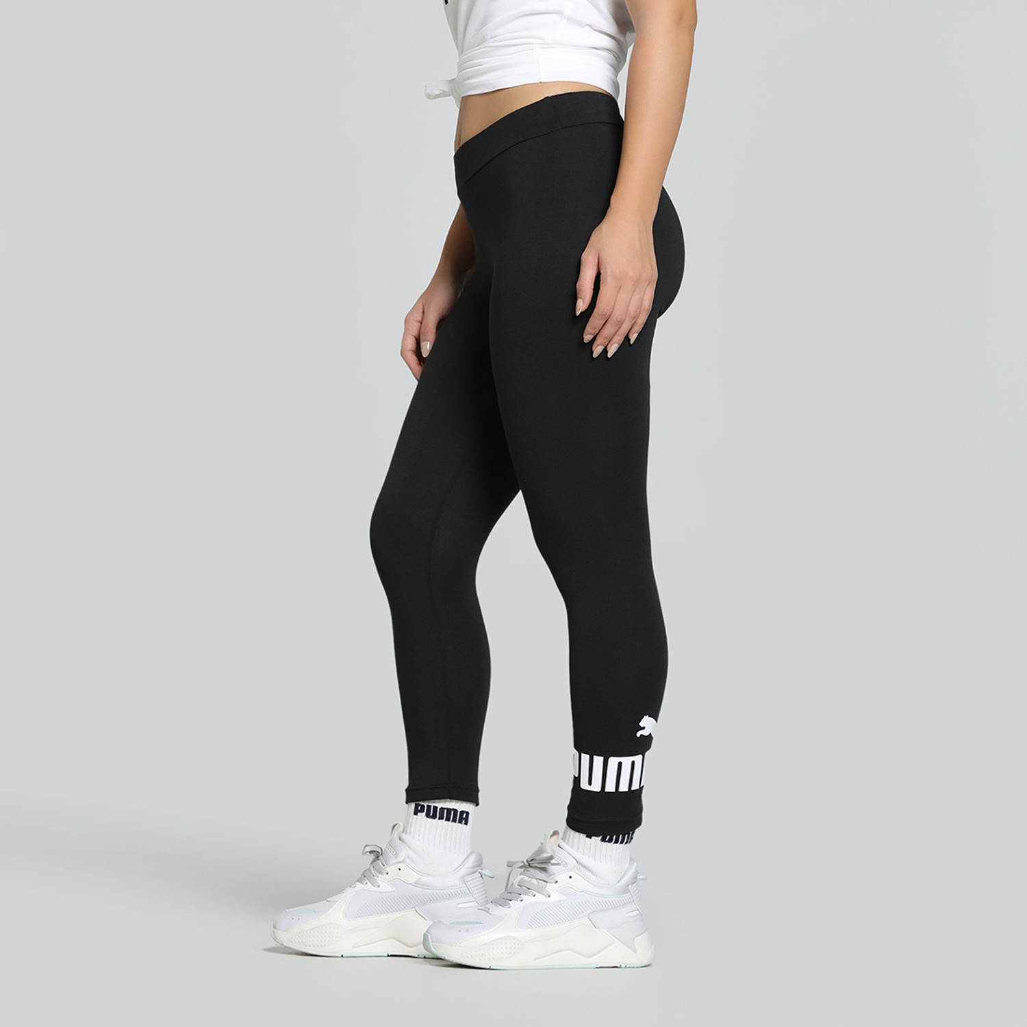 Image of PUMA Printed Women Black Tights