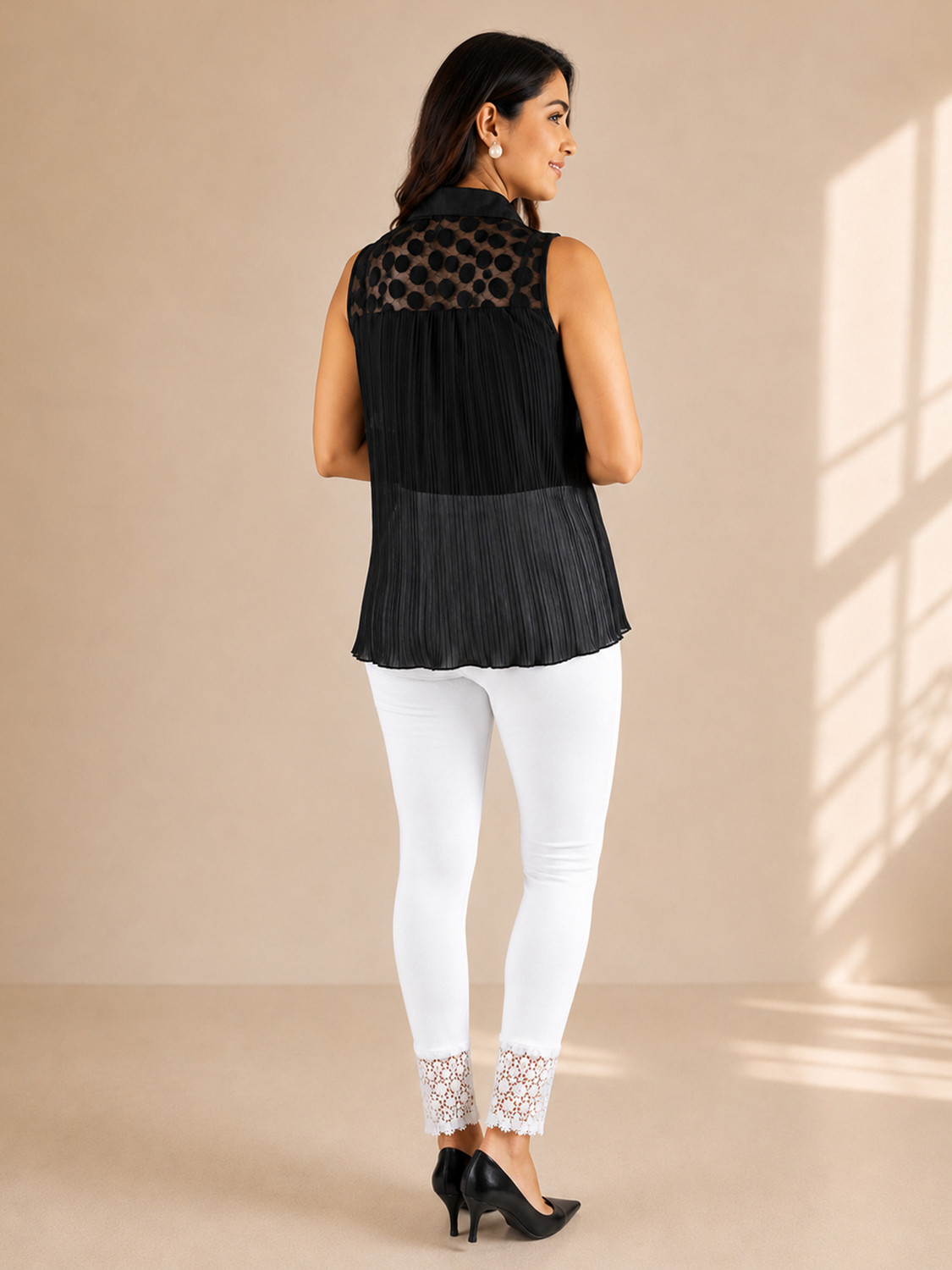 Image of pinkshell Ankle Length Western Wear Legging