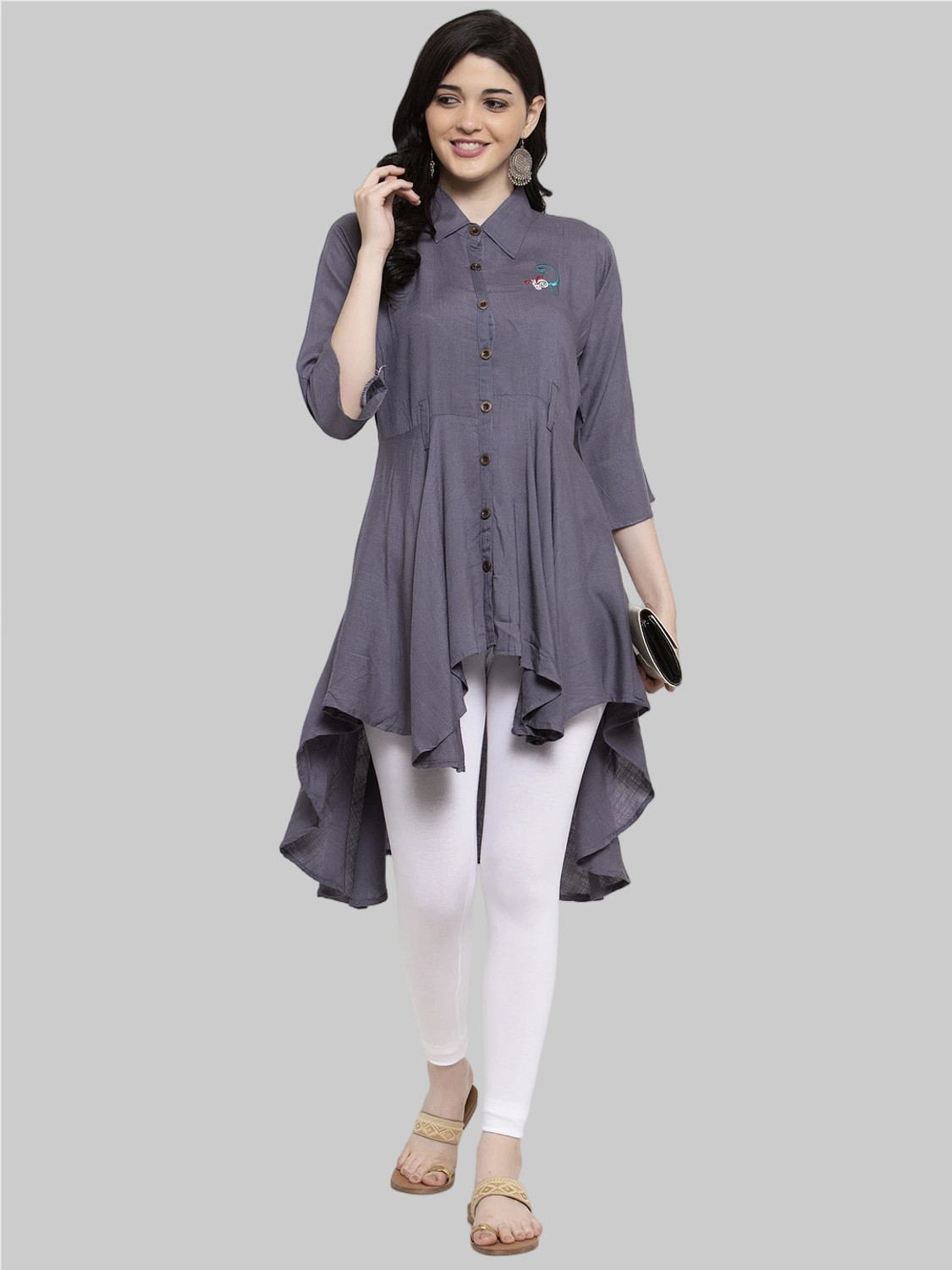 Image of Trend Level Ankle Length Ethnic Wear Legging