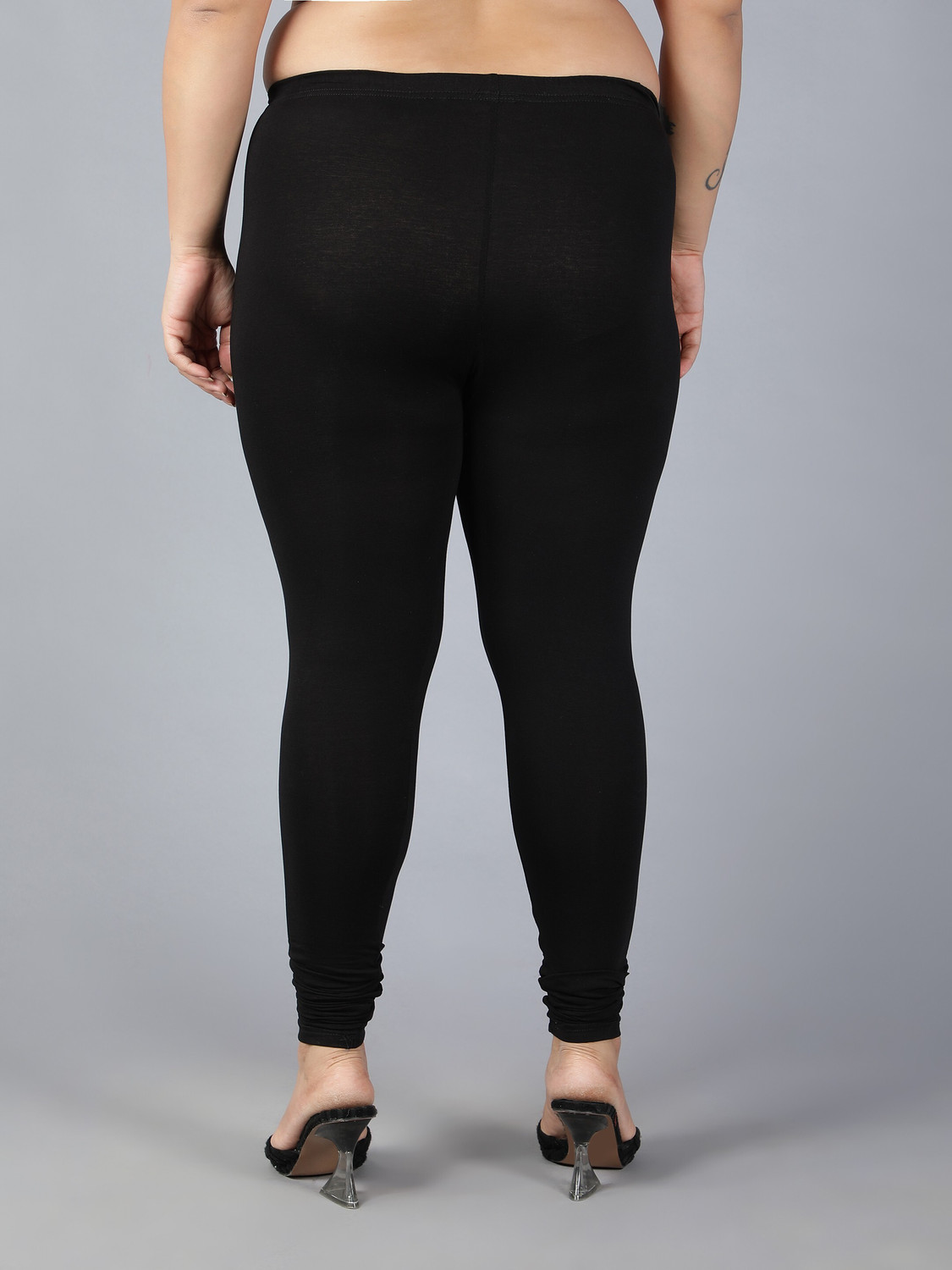 Image of Plus Size Churidar Length Ethnic Wear Legging