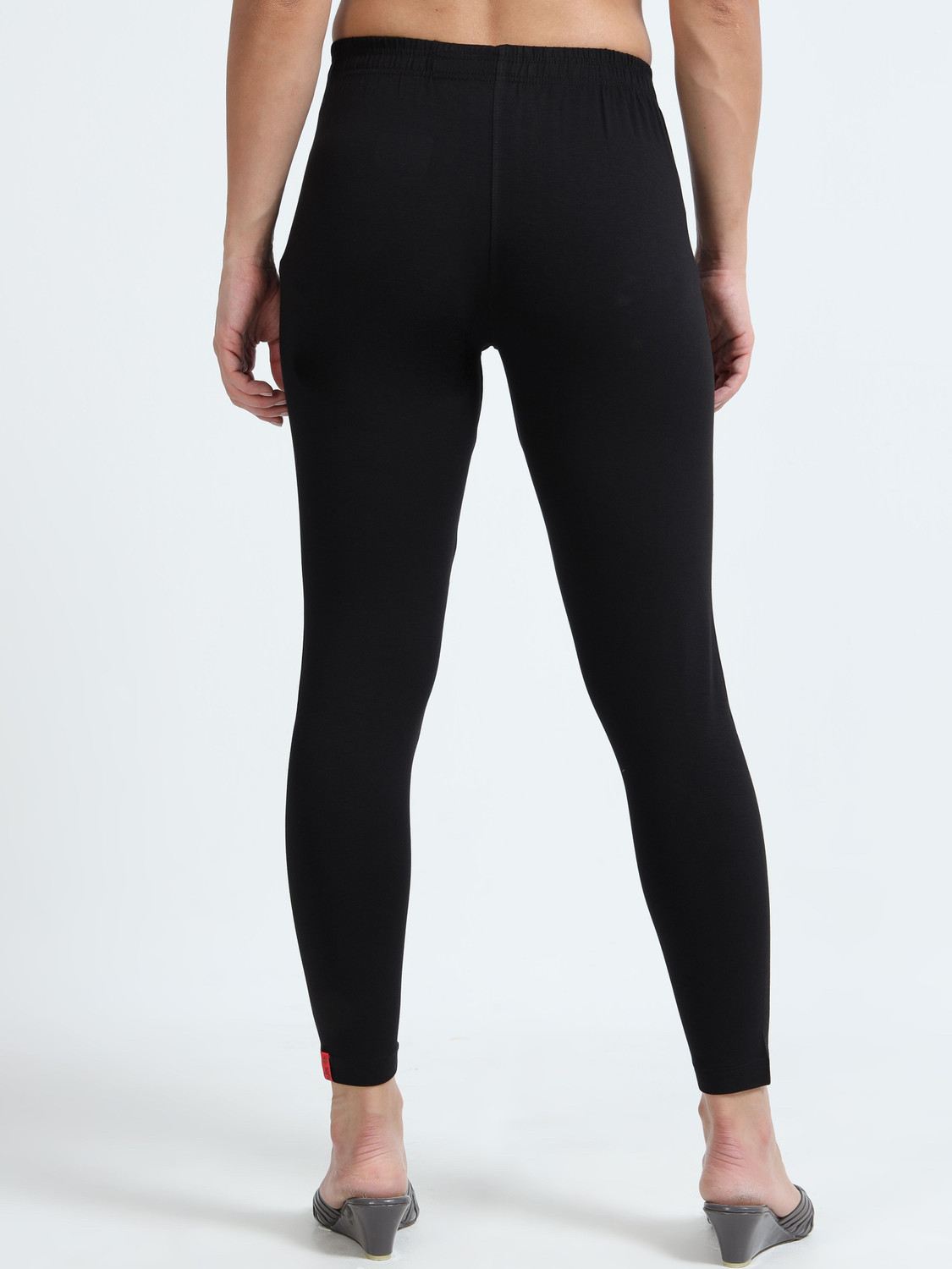 Image of SOFLY Ankle Length Western Wear Legging (Black, Solid)
