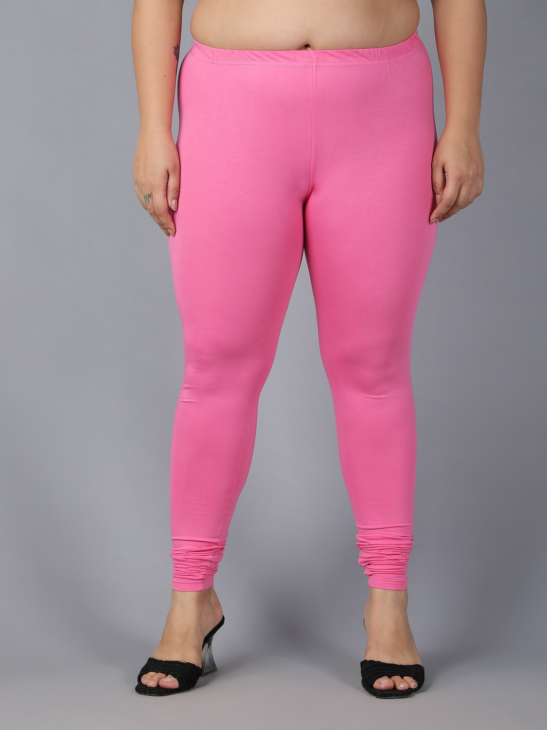 Image of Plus Size Churidar Length Ethnic Wear Legging