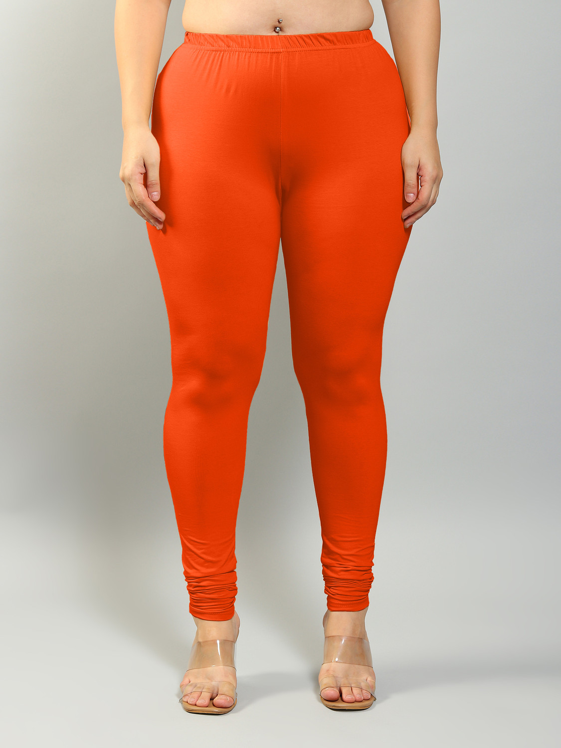 Image of Plus Size Churidar Length Ethnic Wear Legging