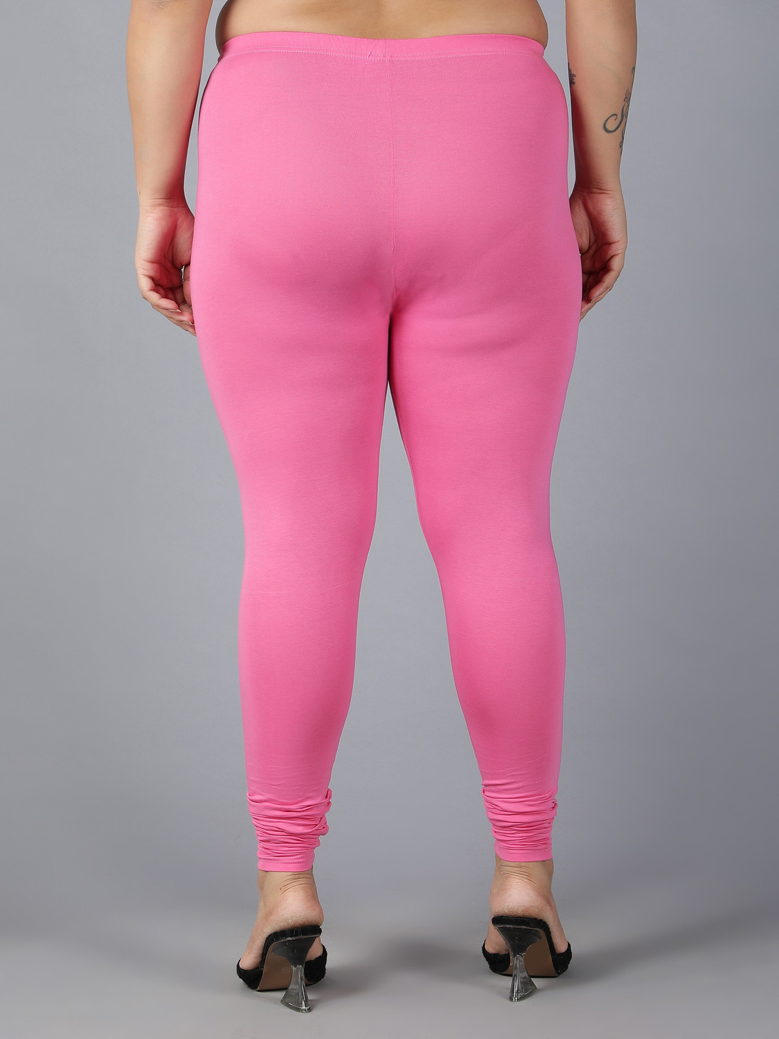 Image of Plus Size Churidar Length Ethnic Wear Legging