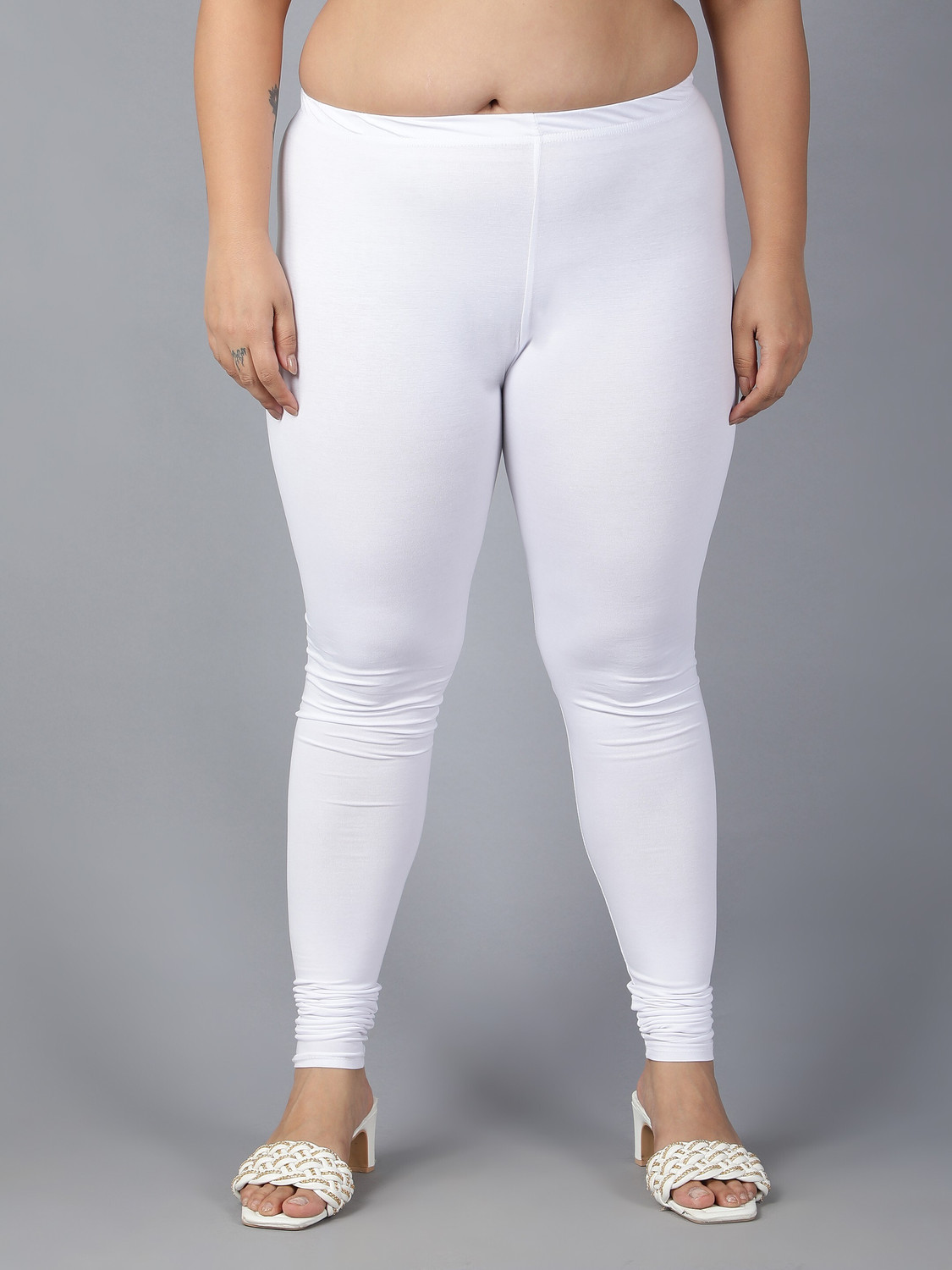 Image of Plus Size Churidar Length Ethnic Wear Legging