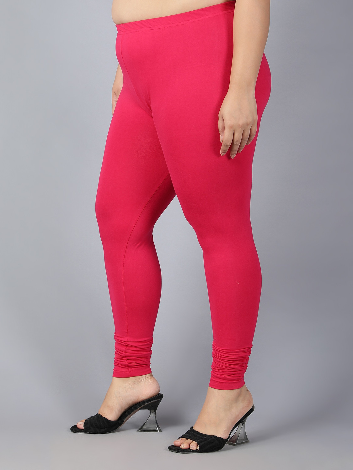 Image of Plus Size Churidar Length Ethnic Wear Legging