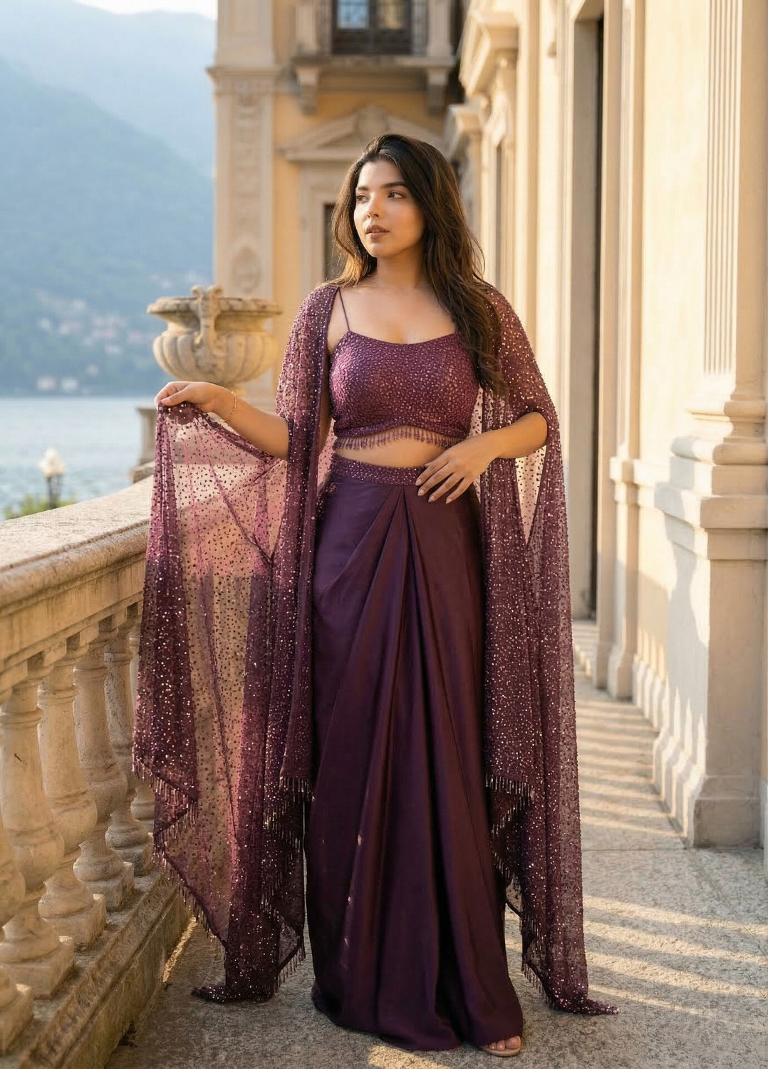 Image of Trivety Embellished Stitched Lehenga with Jacket