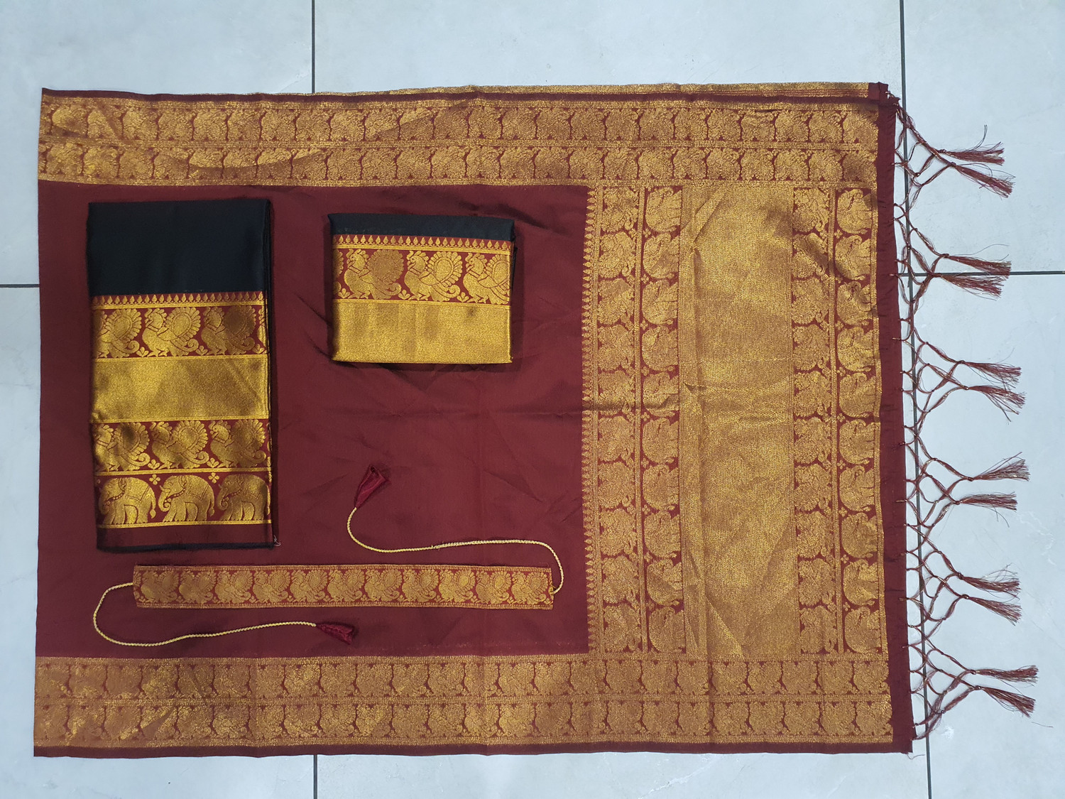 Image of MR Y Self Design Semi Stitched Lehenga Choli