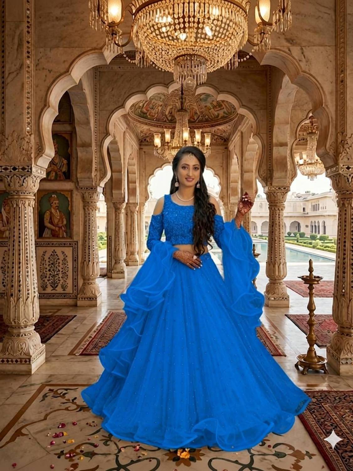Aatvi Embellished Semi Stitched Lehenga Choli