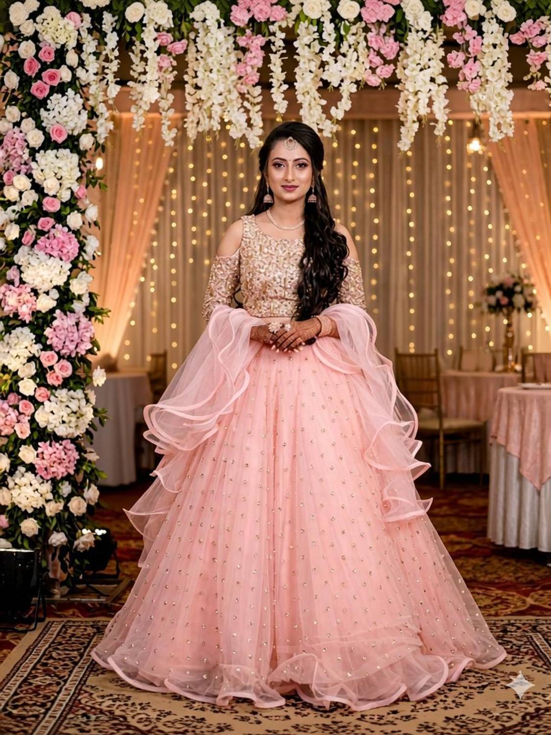 Aatvi Embellished Semi Stitched Lehenga Choli