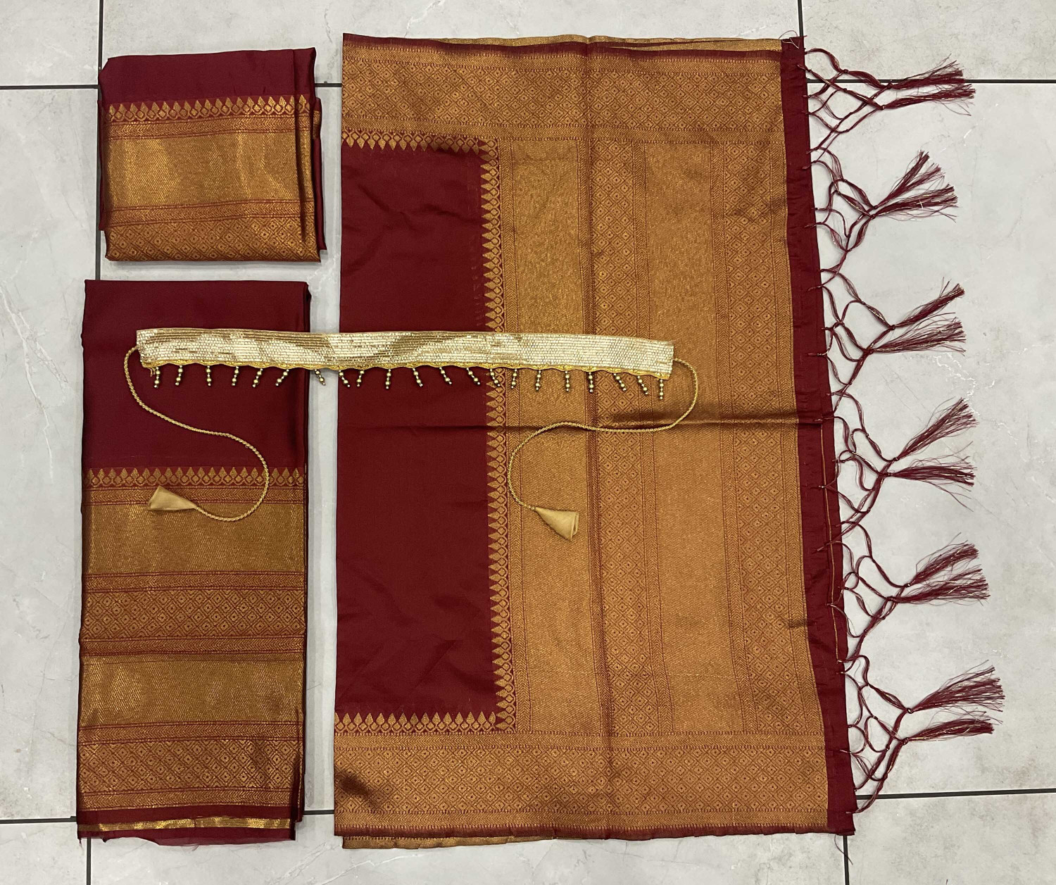 Image of Immy Solid, Self Design Semi Stitched Lehenga Choli