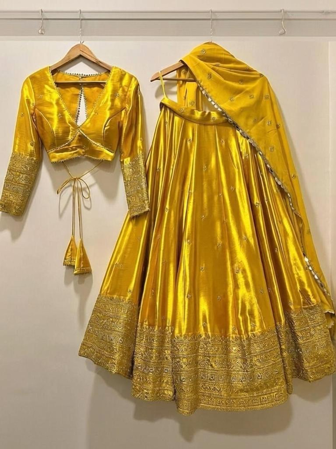 Image of Udbhav Export Embroidered Semi Stitched Lehenga Choli