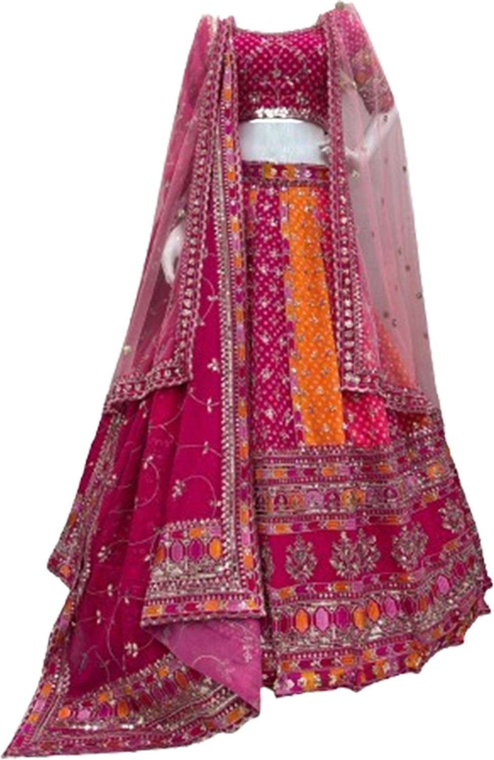 ADOLTEXTILE Embroidered Semi Stitched Lehenga Choli