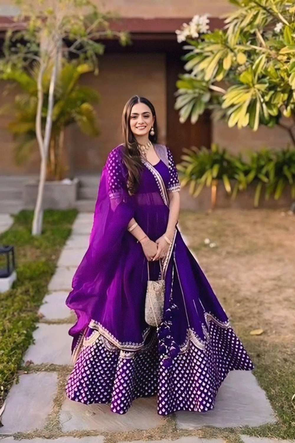 Image of Reelove Factory Embroidered Semi Stitched Lehenga Choli