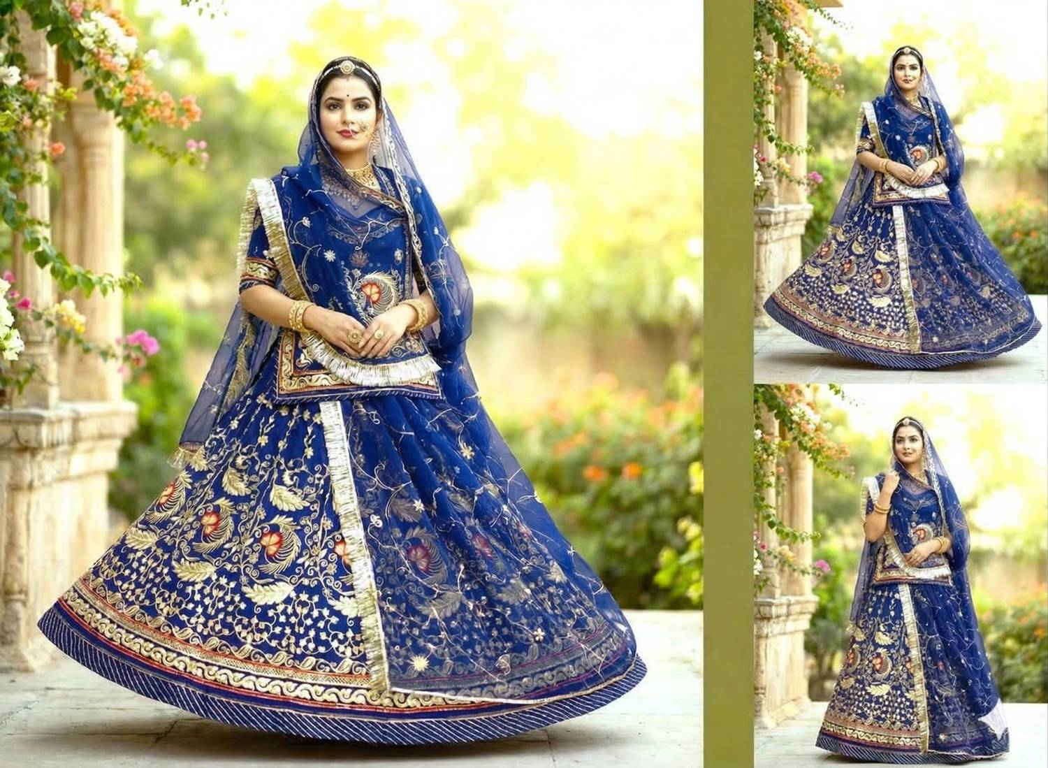 BHAGYALAXMIJI Embroidered Semi Stitched Lehenga Choli