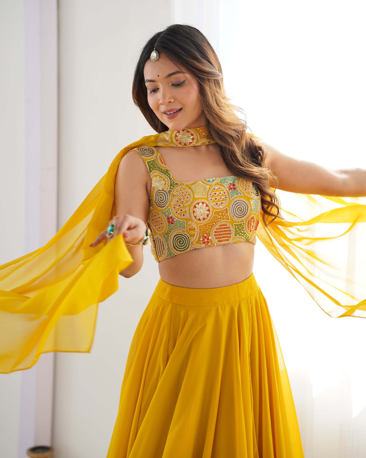 Image of Trivety Embellished Stitched Lehenga Choli