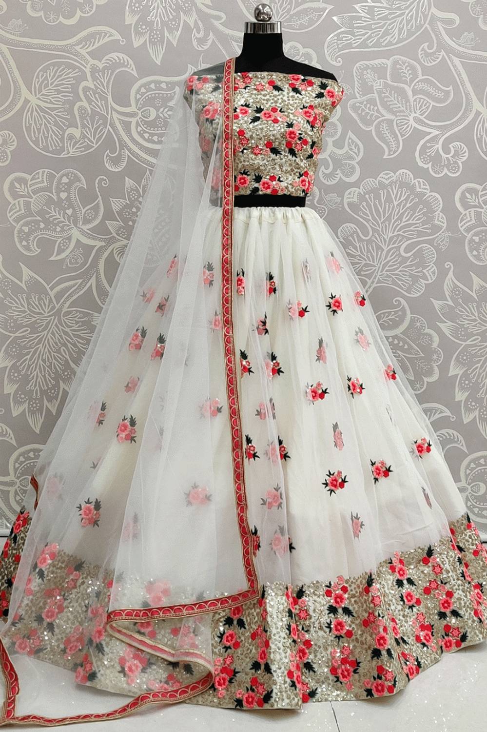 BAPASITARAM Embroidered Semi Stitched Lehenga Choli