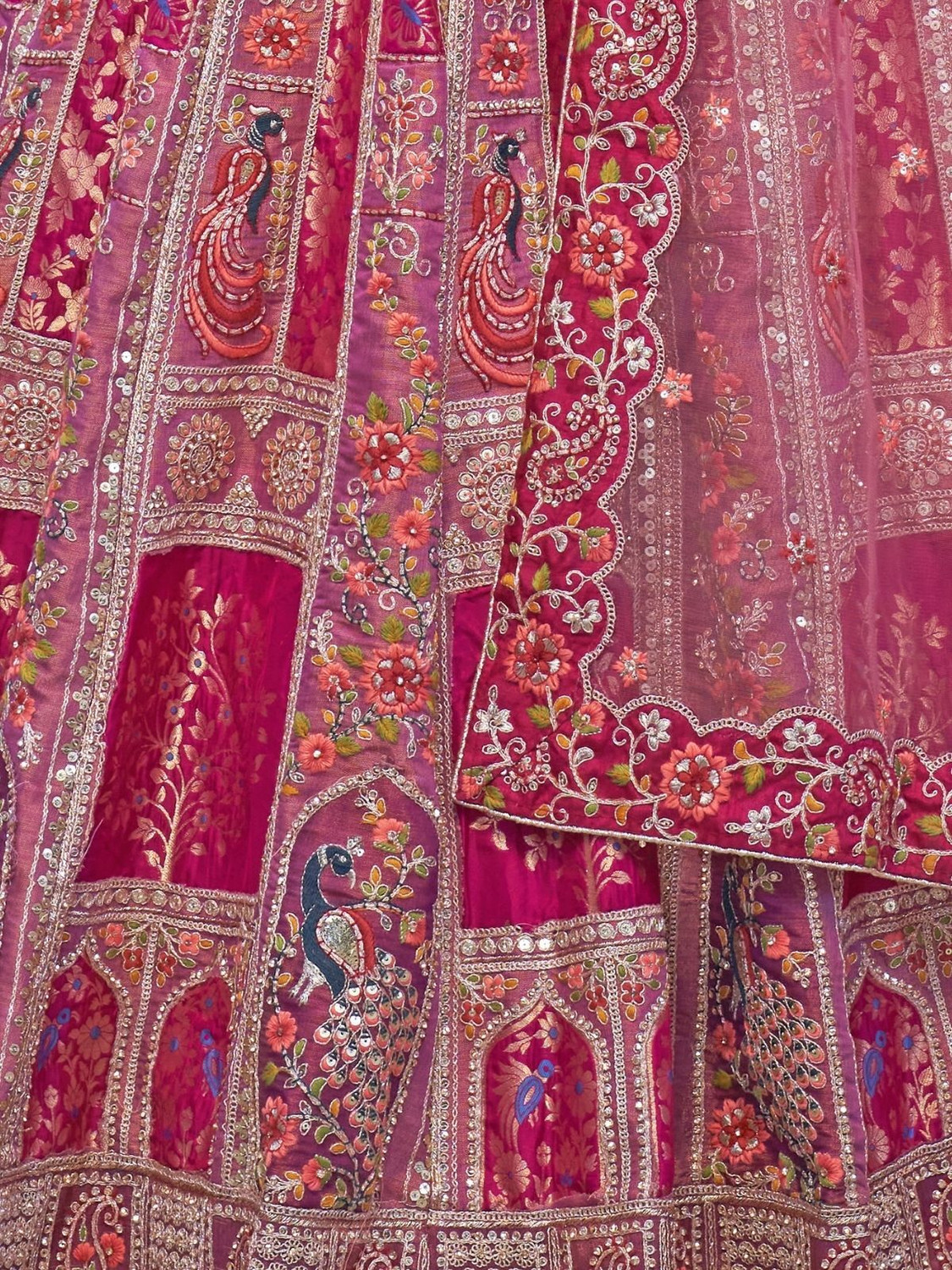 Image of odette Embellished Semi Stitched Lehenga Choli
