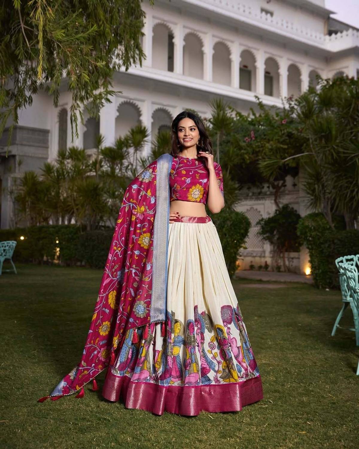 AAYUSHYAM ENTERPRISE Floral Print Semi Stitched Lehenga Choli