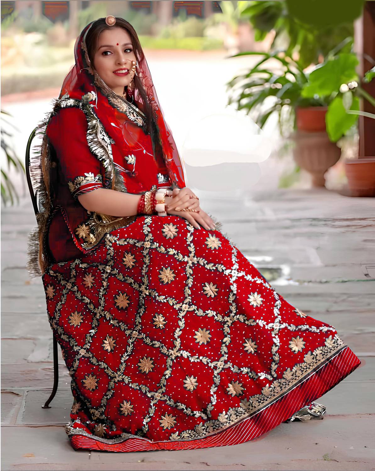 knee length dresses for ladies Rajasthani Angrakha Cotton Kurta Set with Palazzo For Women by COTLAND –  COTLAND FASHION main image 0