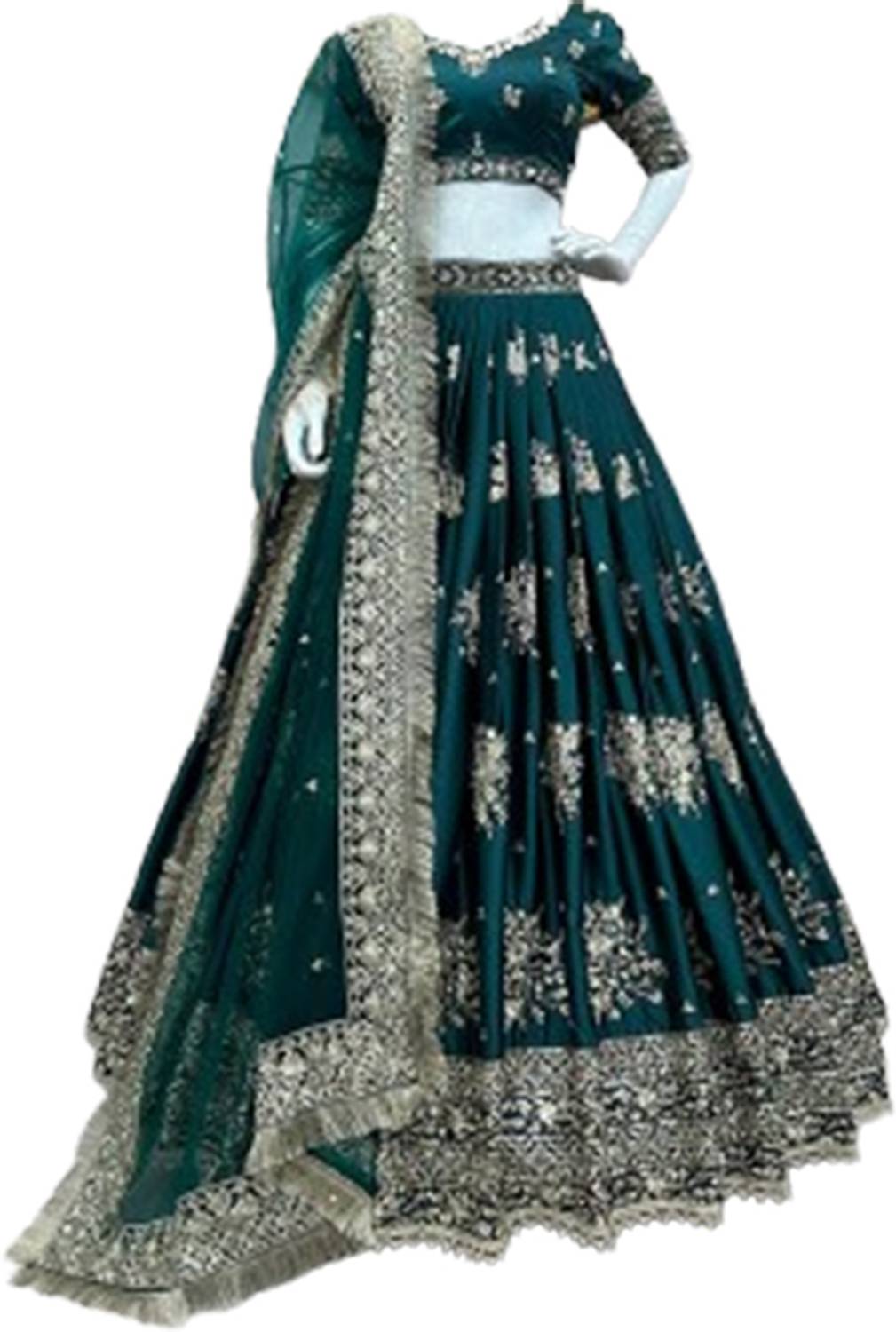 ADOLTEXTILE Embroidered Semi Stitched Lehenga Choli