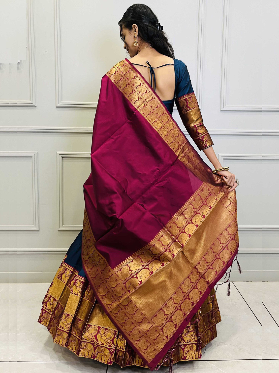 Image of Divastri Self Design Semi Stitched Lehenga Choli