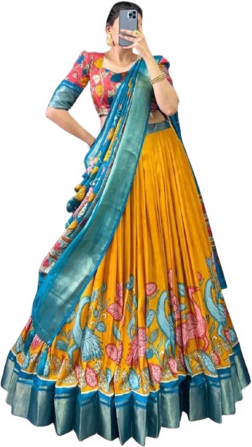 AAYUSHYAM ENTERPRISE Self Design Semi Stitched Lehenga Choli