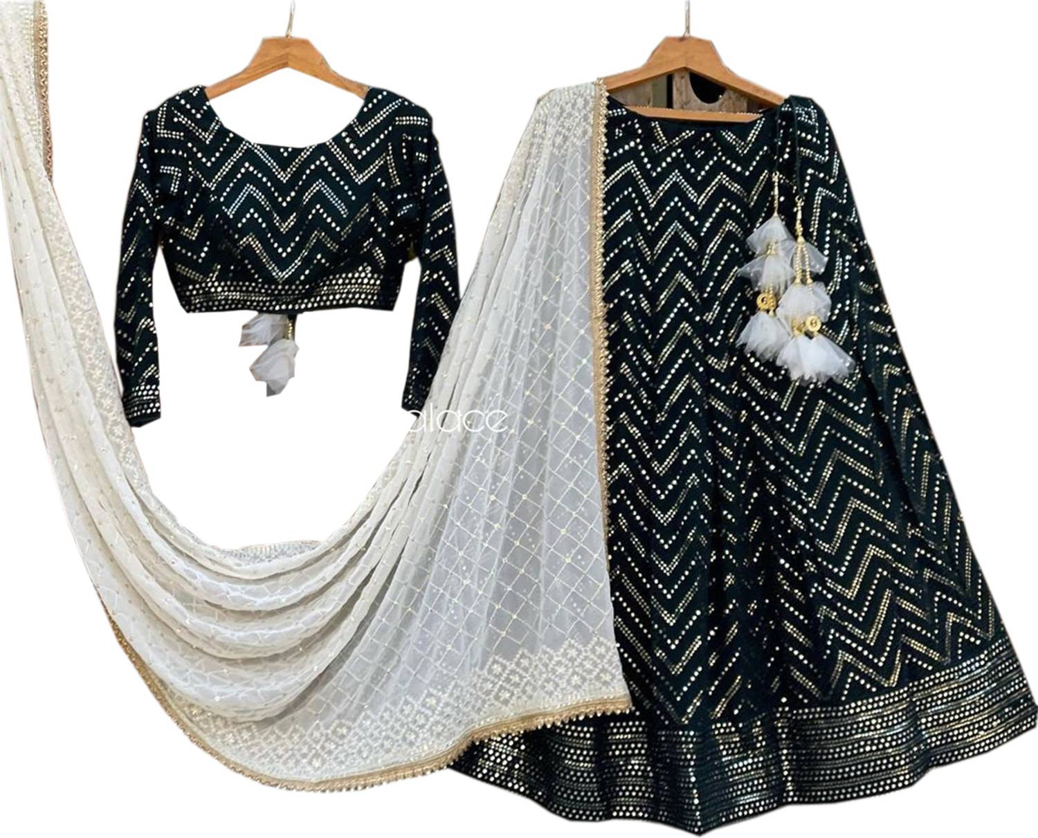 ADOLTEXTILE Self Design Semi Stitched Lehenga Choli