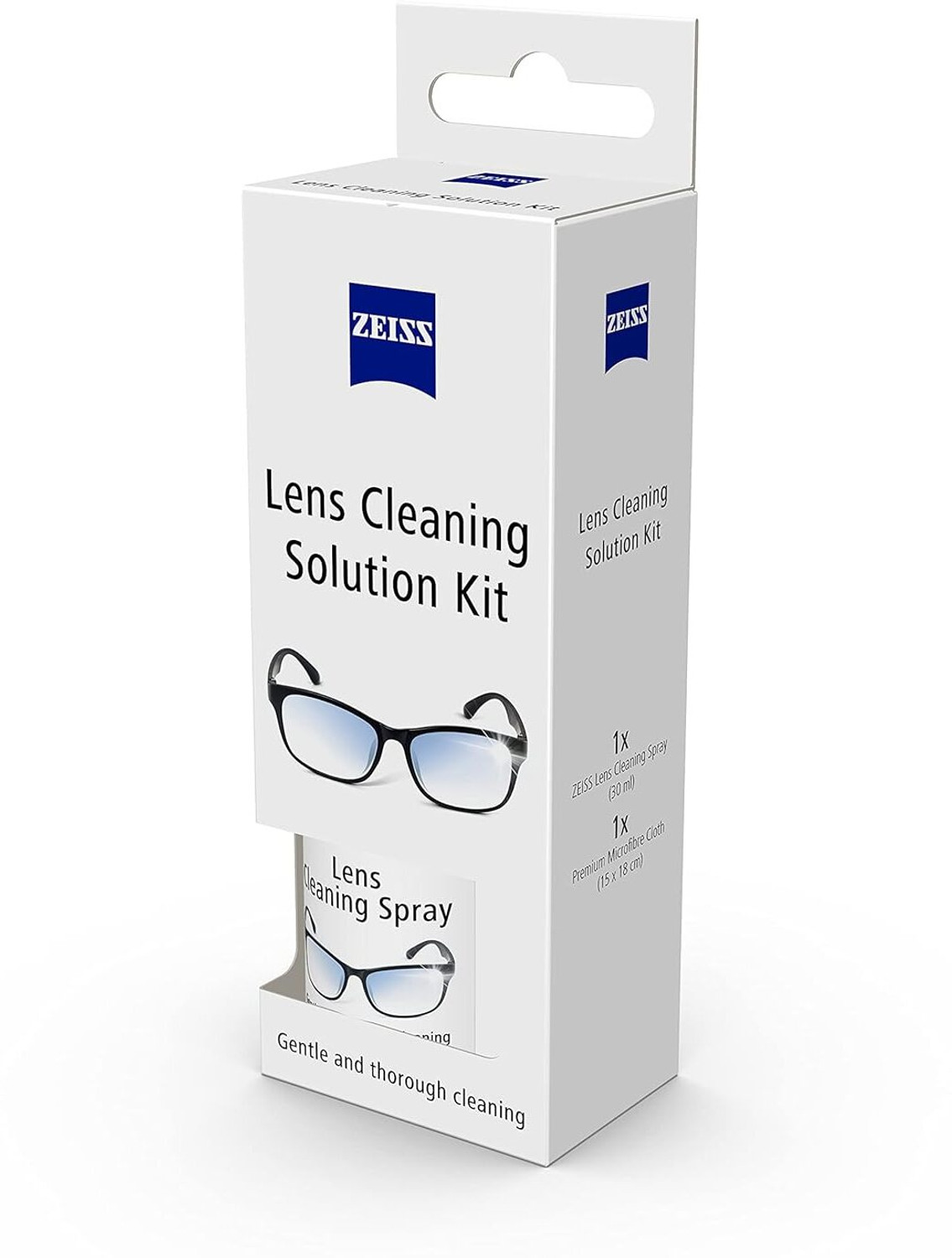 Image of ZEISS Lens Cleaning Solution Kit 30ml with Microfiber Cloth- Pack of 1 Lens Cleaner