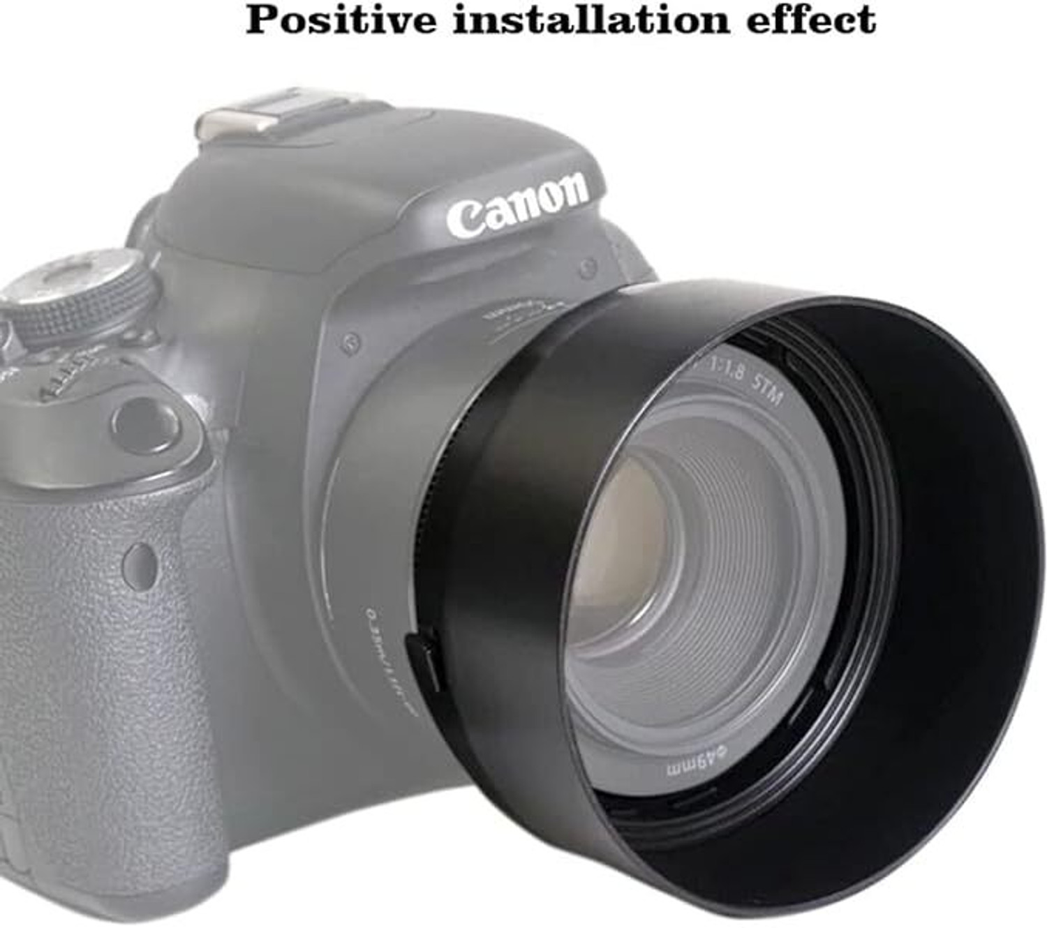 Image of SUPERNIC ES-68 Bayonet Mount Lens Hood + 49mm UV Filter Lens Hood