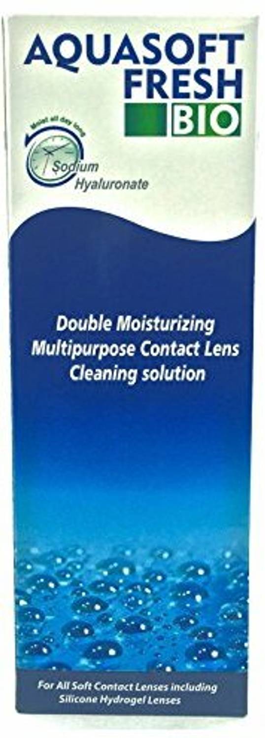 AQUASOFT Fresh Bio Double Moisturizing Multipurpose Contact Lens Cleaning Solution