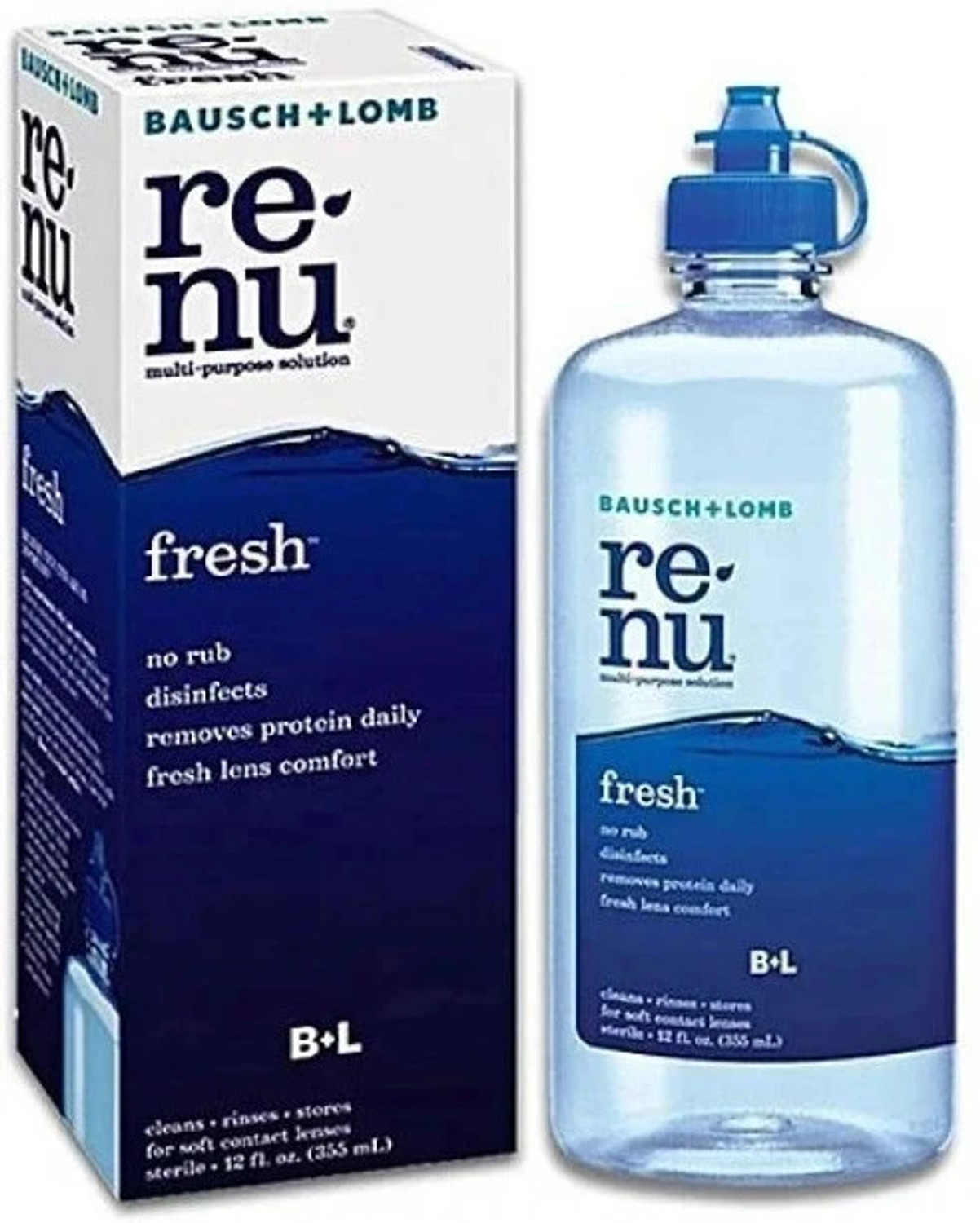 Image of renu Fresh Comfort Removes Protein Daily Disinfects Len Water