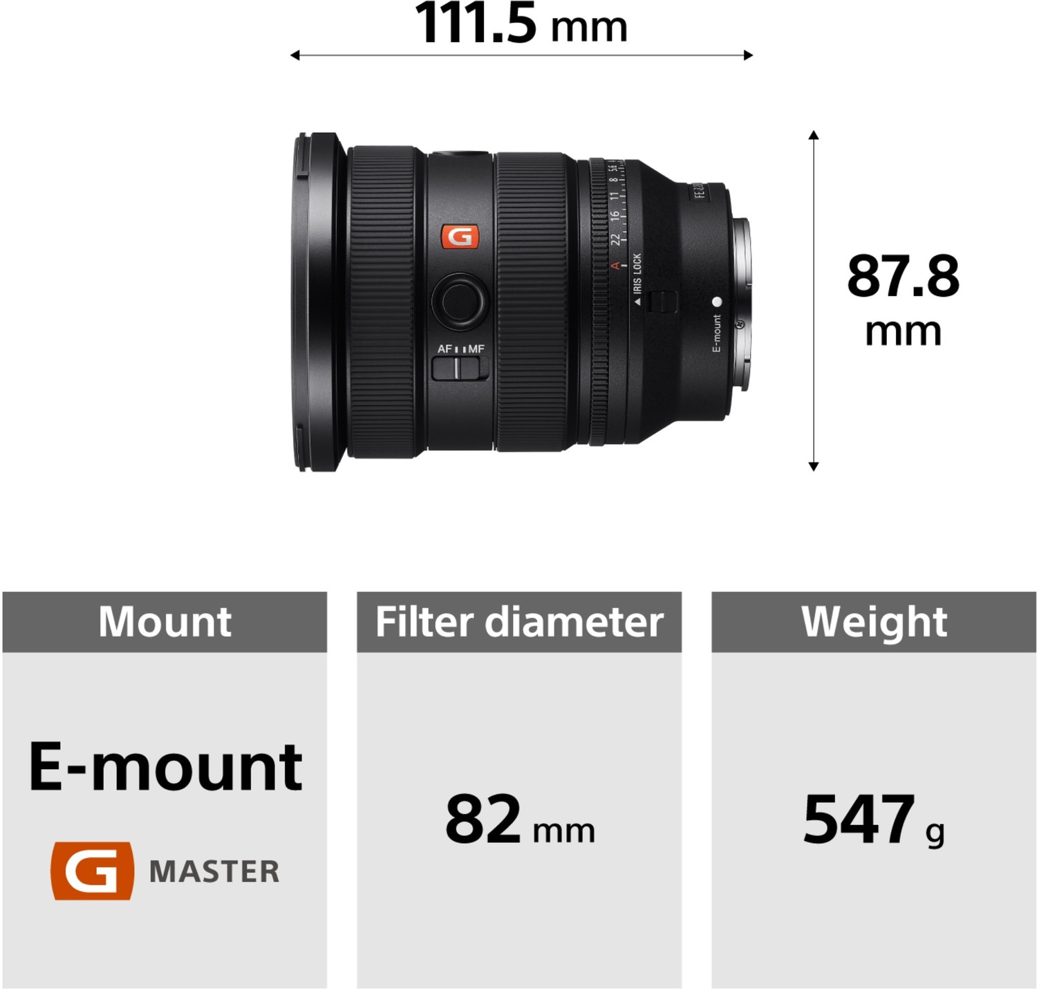 Image of SONY SEL1635GM2 Wide-angle Zoom Lens