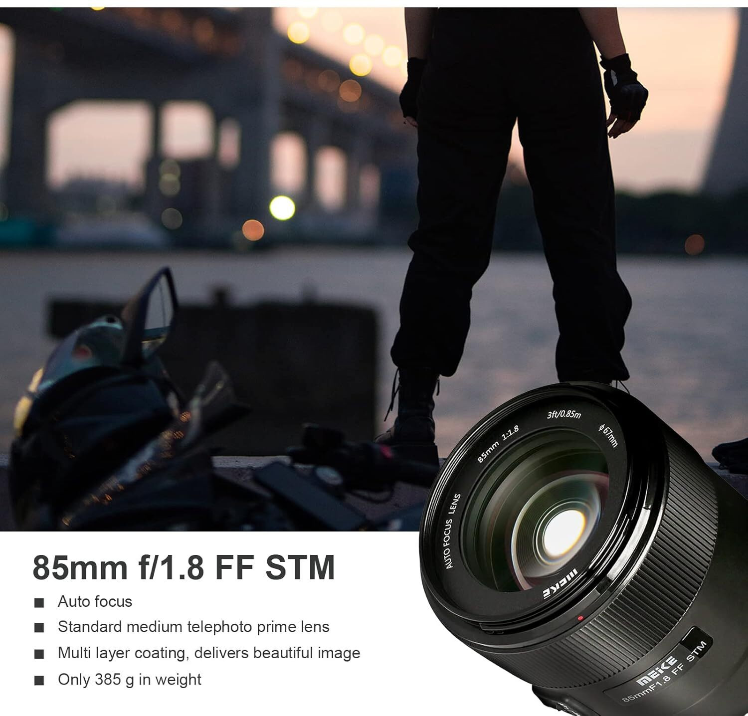 Image of Meike 85mm F1.8 SE II STM Sony E-Mount | Full Frame Large Aperture Auto Focus | Cameras A7R A74 A7R4 A7C A7III A7RII A7RIII A7SIII A7SII A9 A6600 A6500 A6400 A6300 A6100 A6000 Telephoto Prime Lens